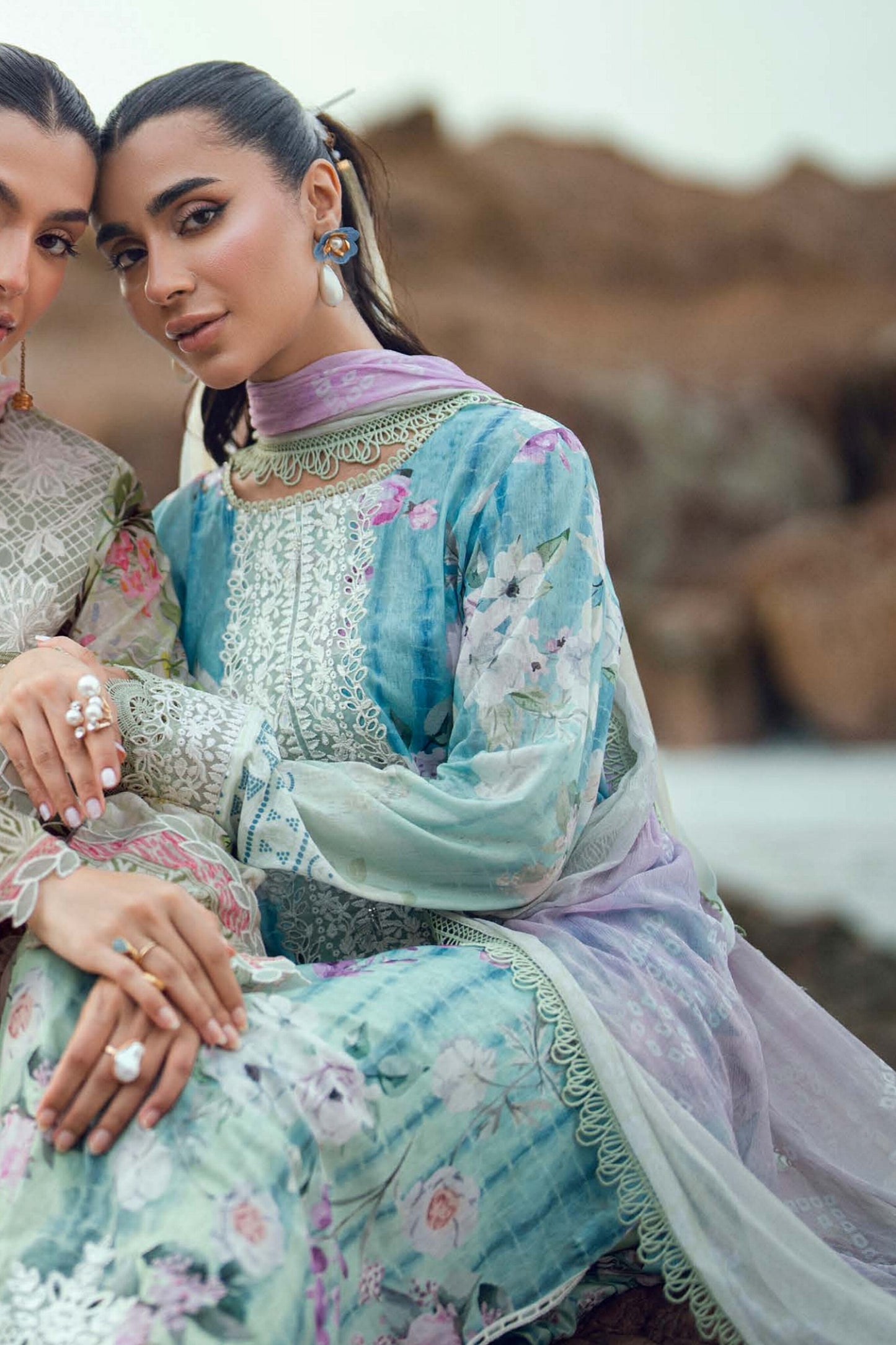 [ SUIT F ] - NUREH GARDENIA LAWN EMBROIDERED AND PRINTED 2026