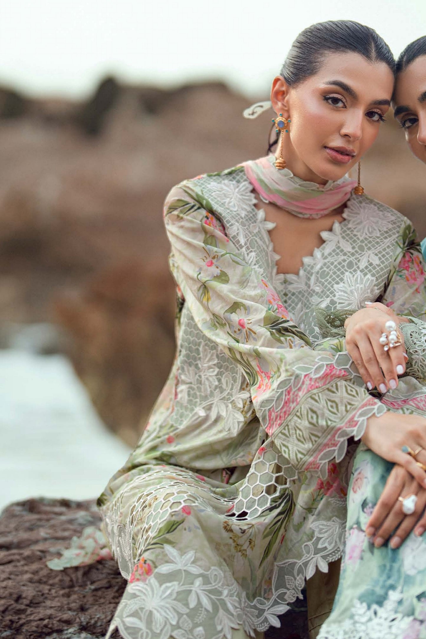 [ SUIT G ] - NUREH GARDENIA LAWN EMBROIDERED AND PRINTED 2026