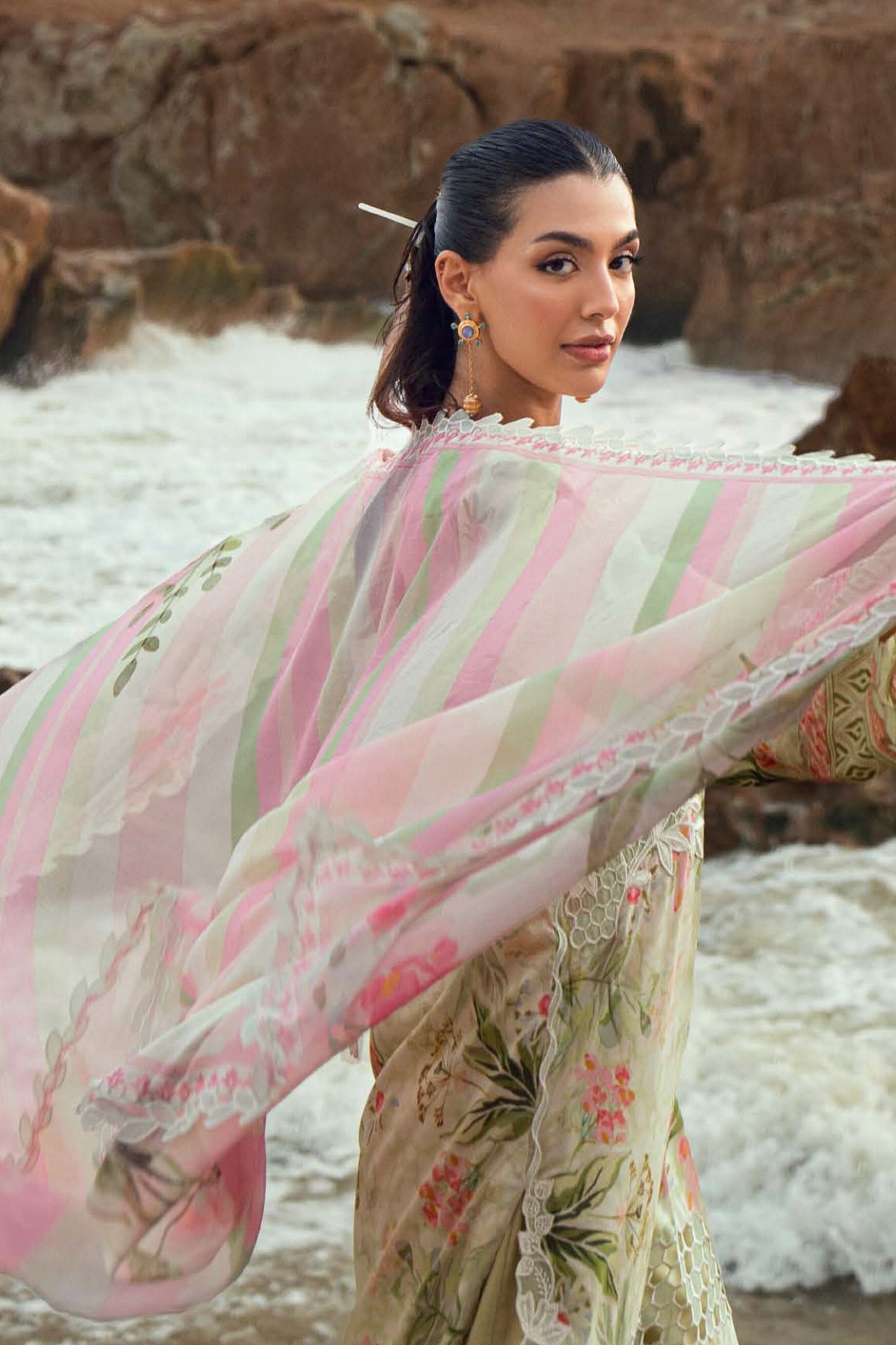 [ SUIT G ] - NUREH GARDENIA LAWN EMBROIDERED AND PRINTED 2026