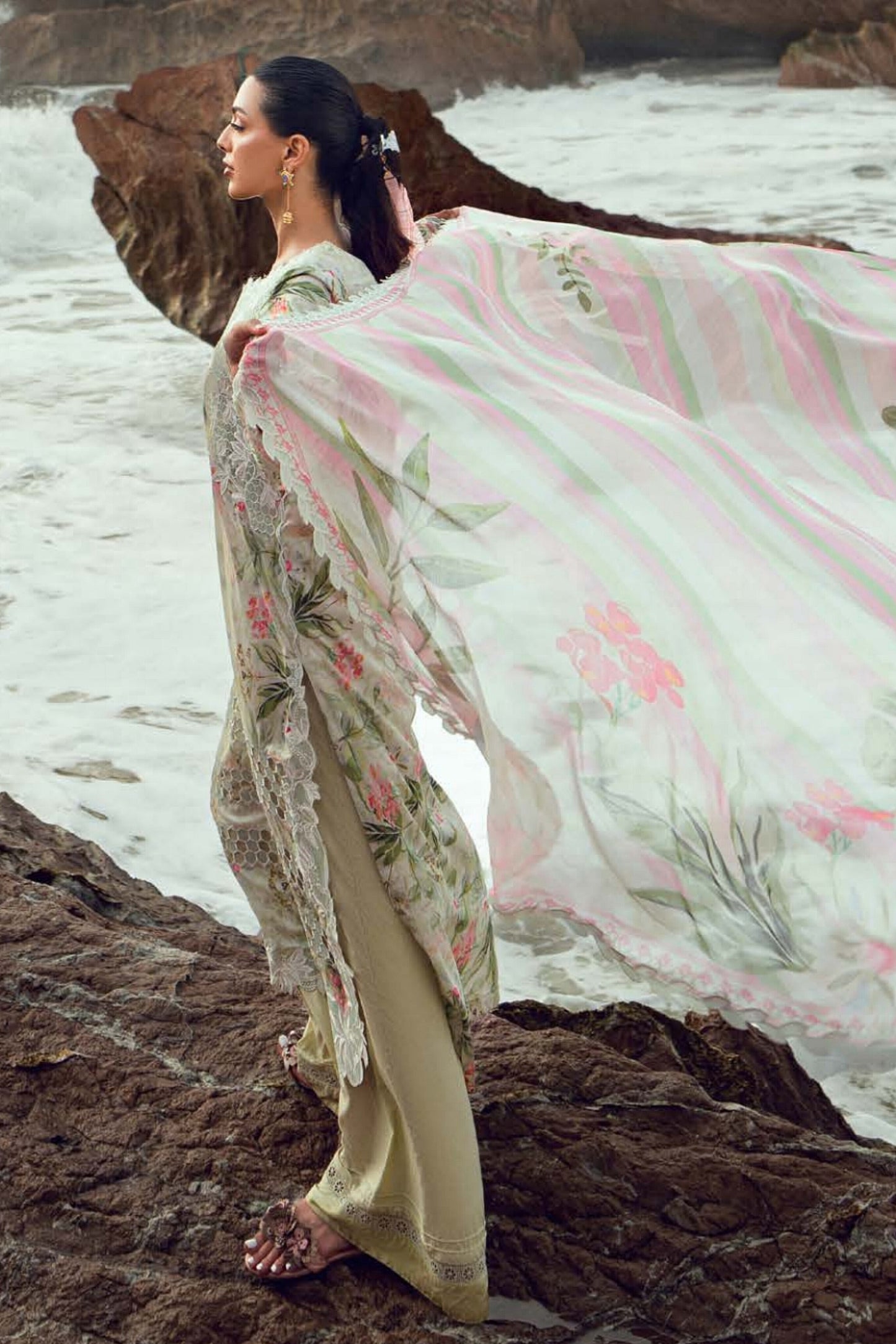 [ SUIT G ] - NUREH GARDENIA LAWN EMBROIDERED AND PRINTED 2026
