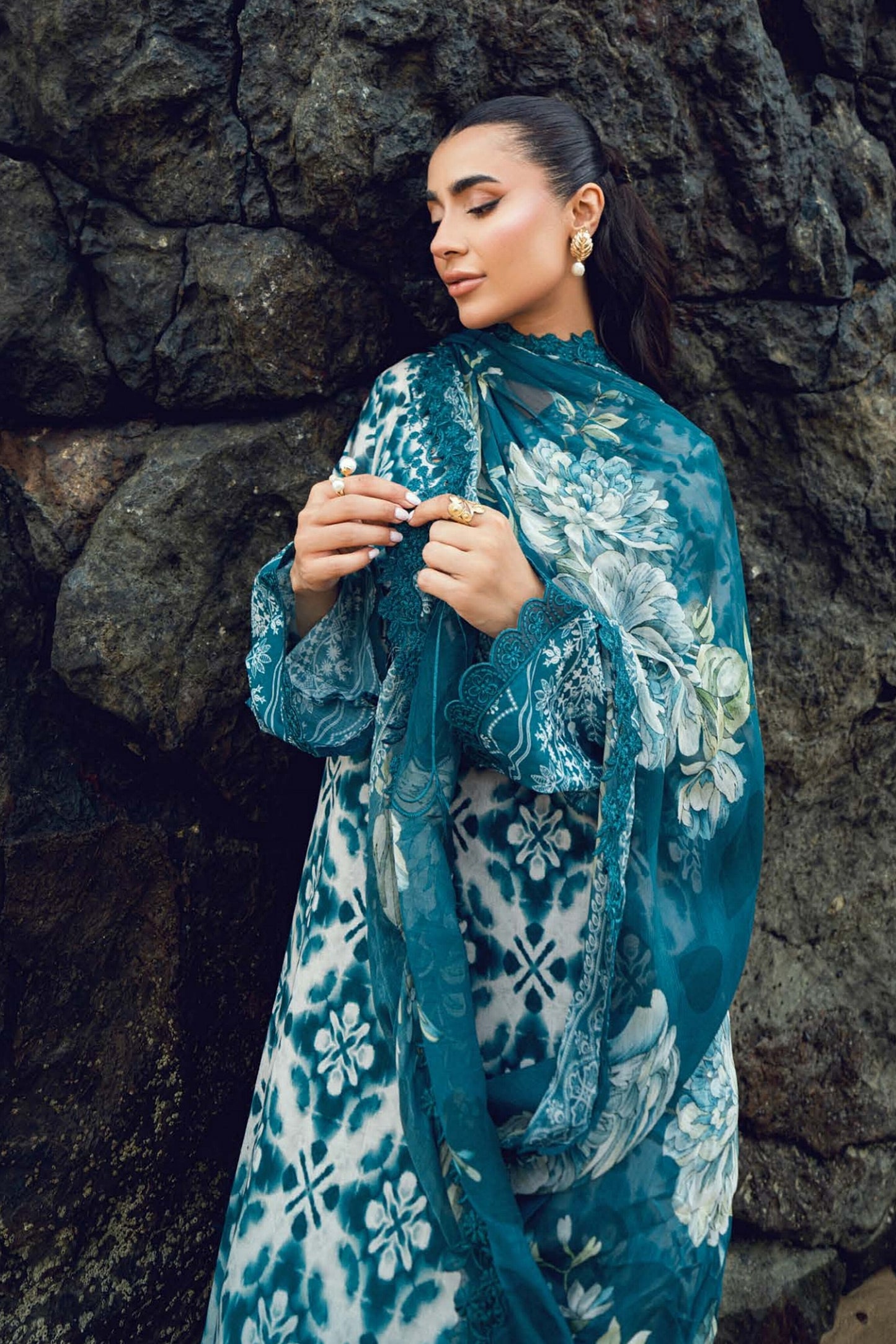 [ SUIT H ] - NUREH GARDENIA LAWN EMBROIDERED AND PRINTED 2026