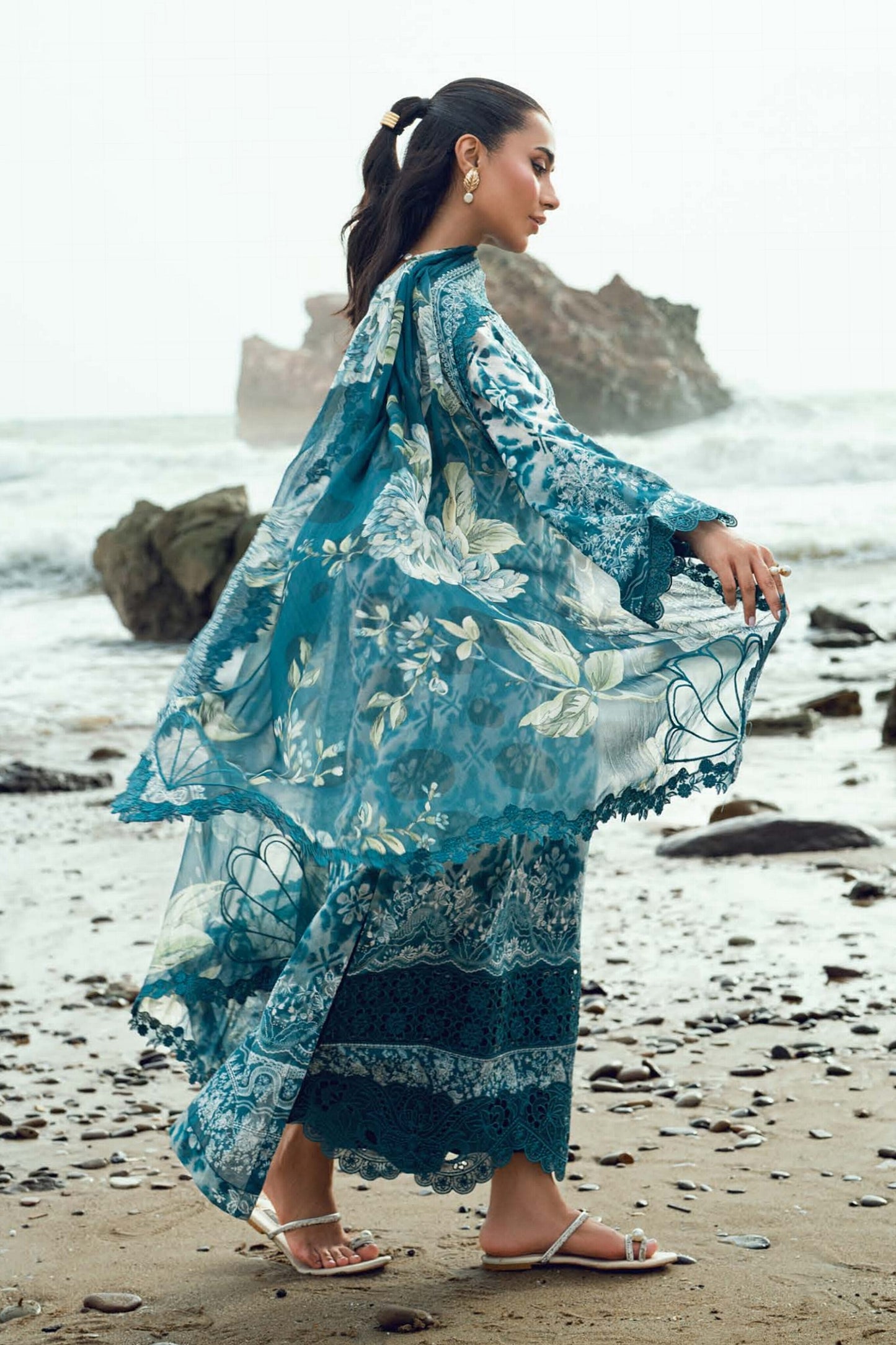 [ SUIT H ] - NUREH GARDENIA LAWN EMBROIDERED AND PRINTED 2026