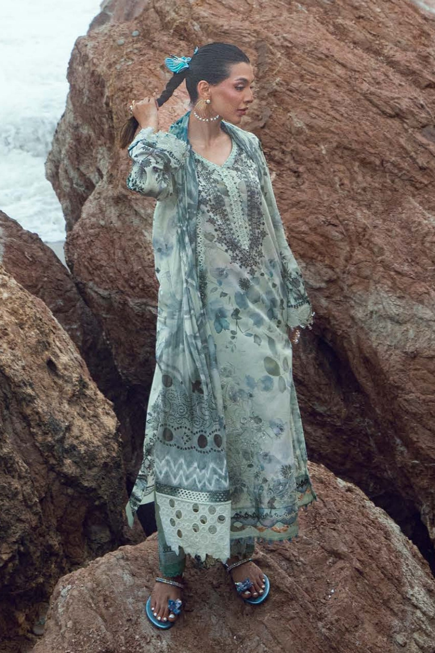 [ SUIT J ] - NUREH GARDENIA LAWN EMBROIDERED AND PRINTED 2026
