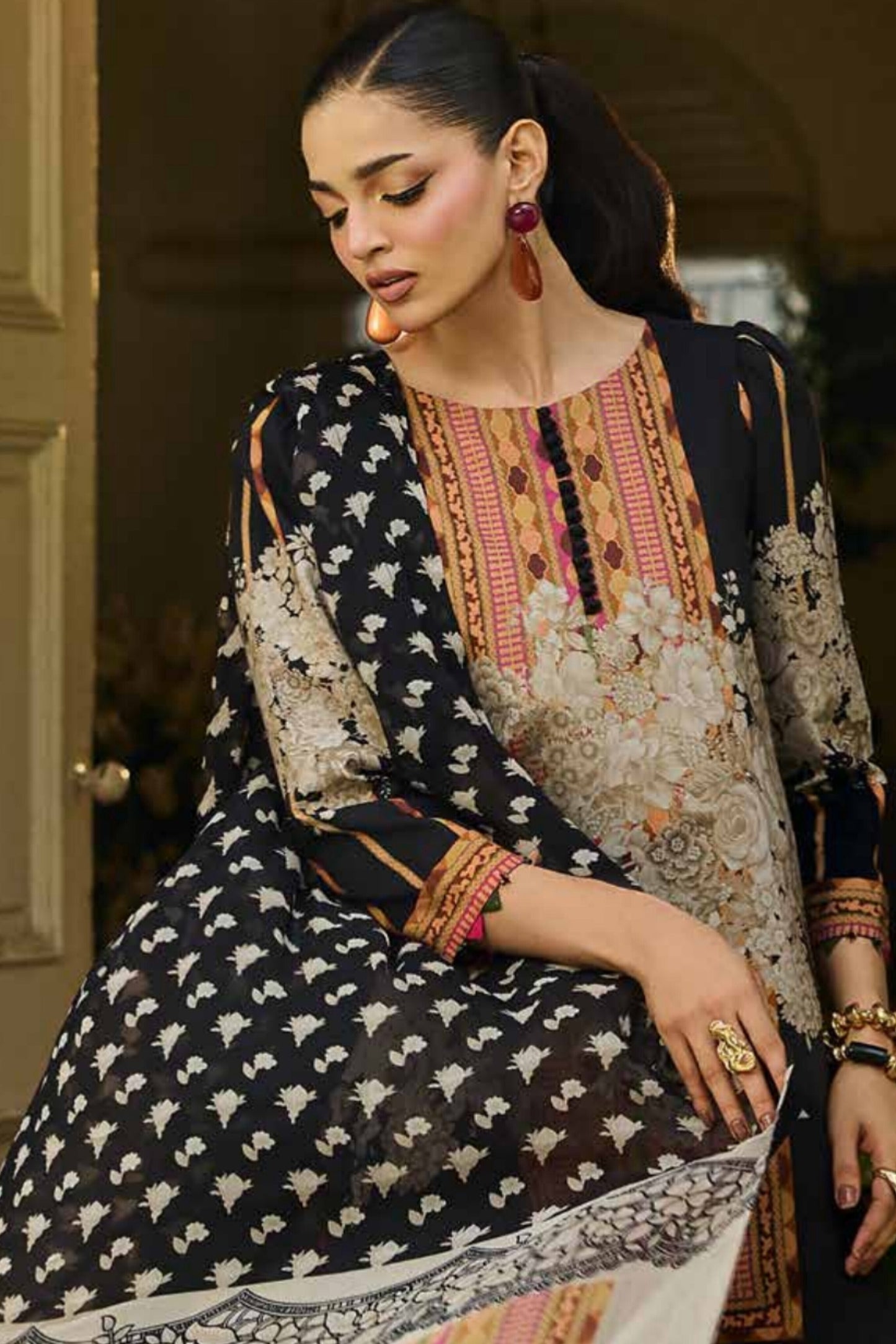 [ SUIT A ] - CHARIZMA C - PRINTS LAWN WITH PRINTED CHIFFON DUPATTA COLLECTION 2026