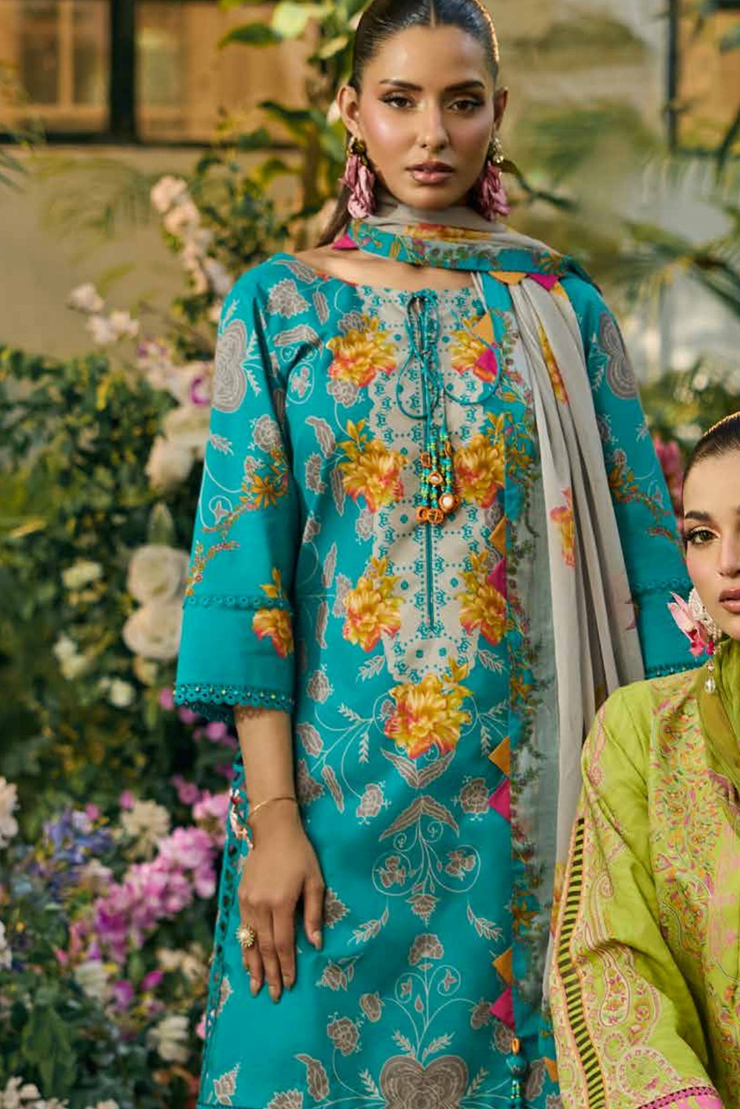 [ SUIT C ] - CHARIZMA C - PRINTS LAWN WITH PRINTED CHIFFON DUPATTA COLLECTION 2026