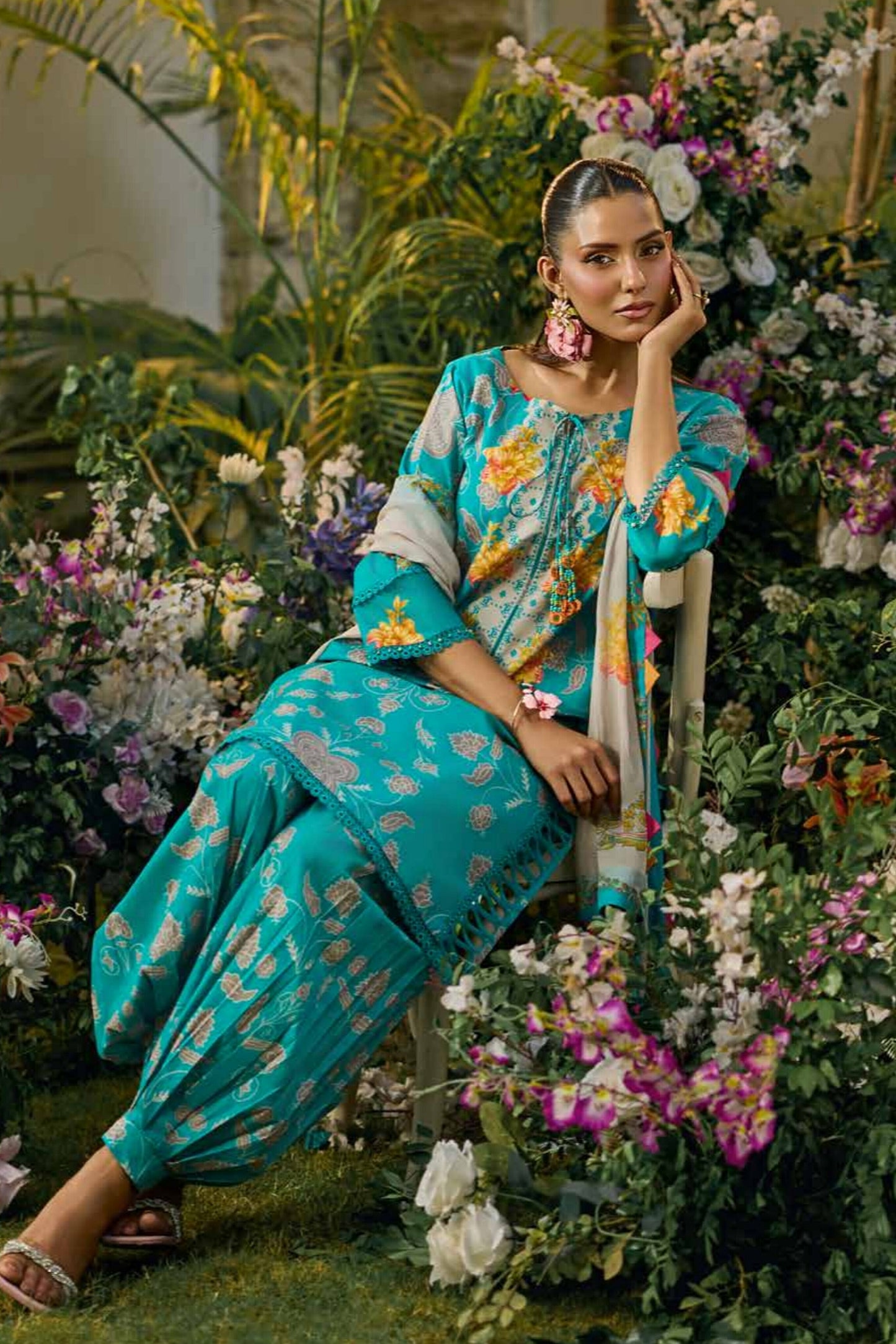 [ SUIT C ] - CHARIZMA C - PRINTS LAWN WITH PRINTED CHIFFON DUPATTA COLLECTION 2026