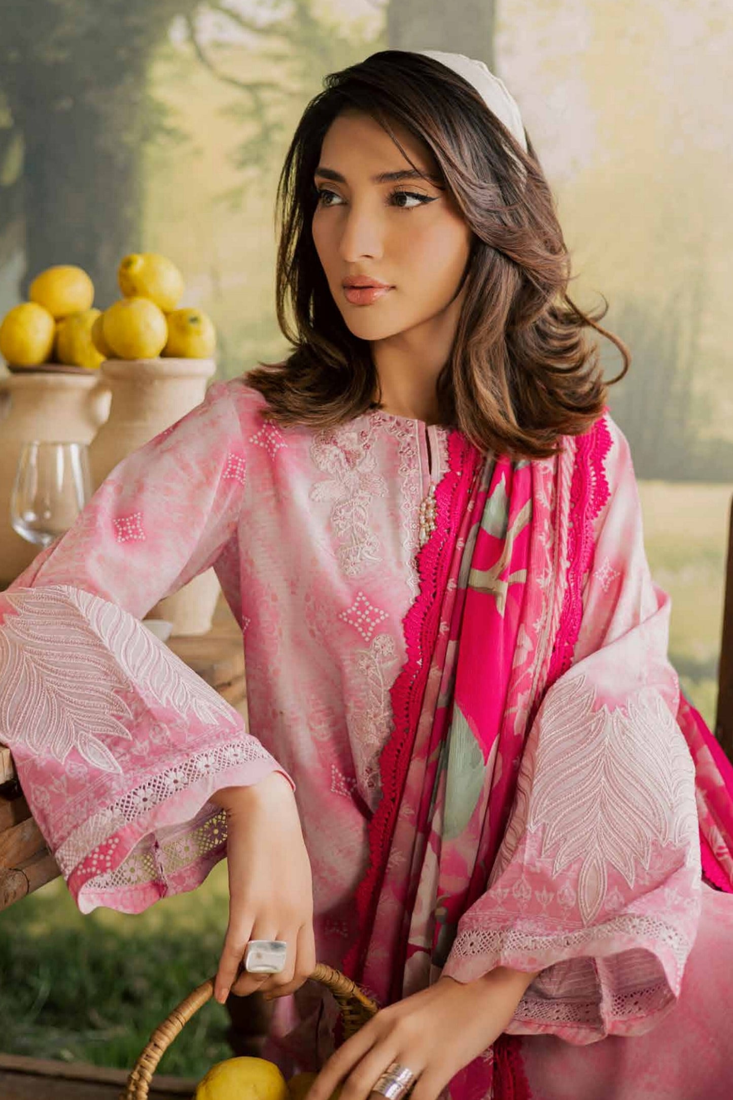 [ SUIT A ] - NUREH BLOOM LAWN EMBROIDERED AND PRINTED DORIYA COLLECTION 2026