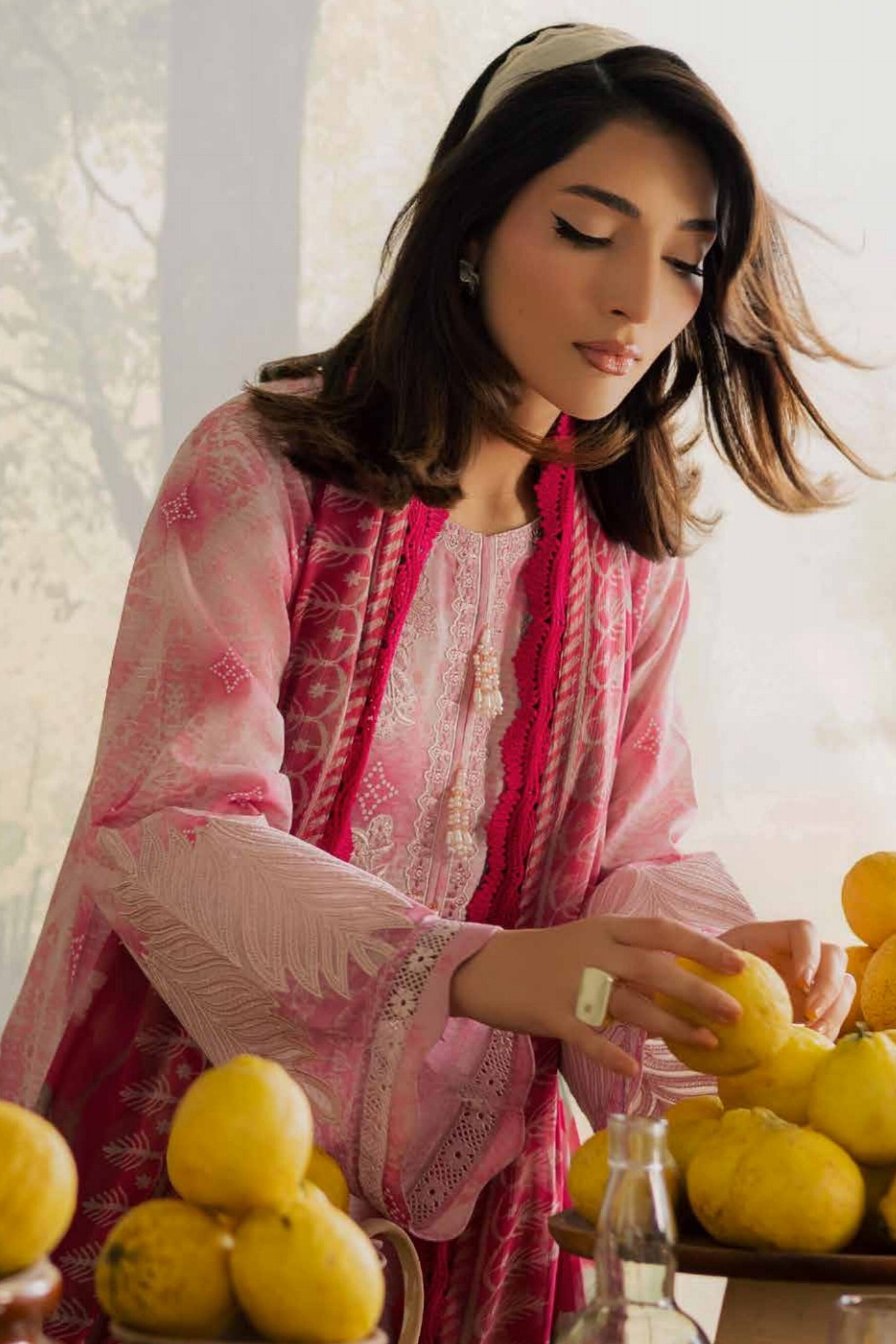 [ SUIT A ] - NUREH BLOOM LAWN EMBROIDERED AND PRINTED DORIYA COLLECTION 2026