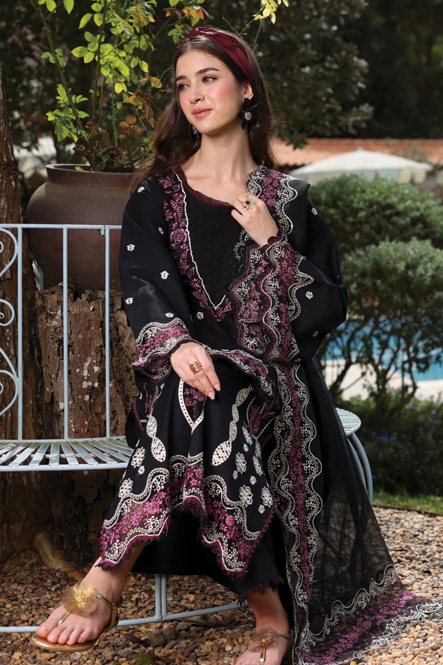 [ SUIT F ] - RAAYA LUXURY LAWN EMBROIDERED COLLECTION 2026