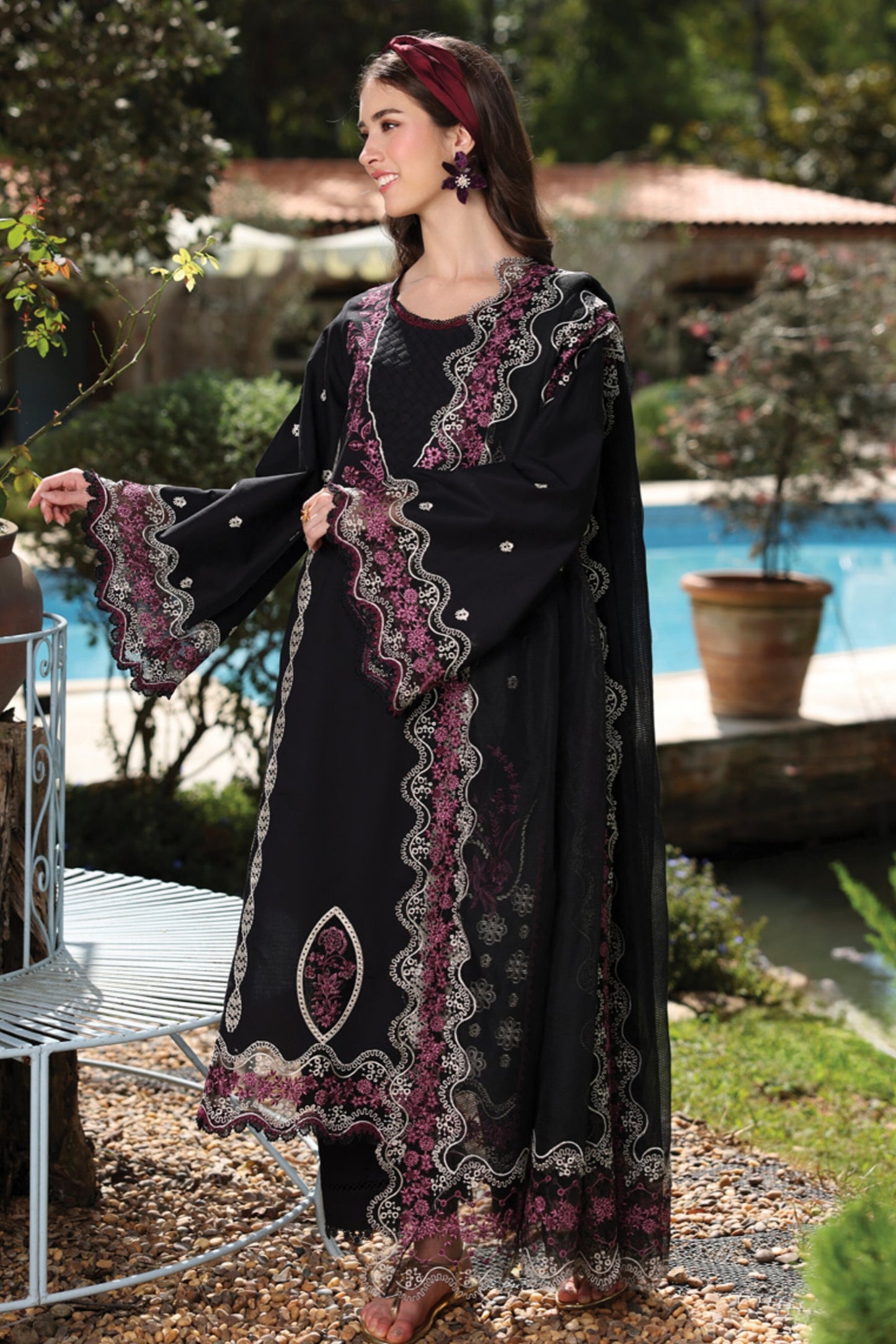 [ SUIT F ] - RAAYA LUXURY LAWN EMBROIDERED COLLECTION 2026