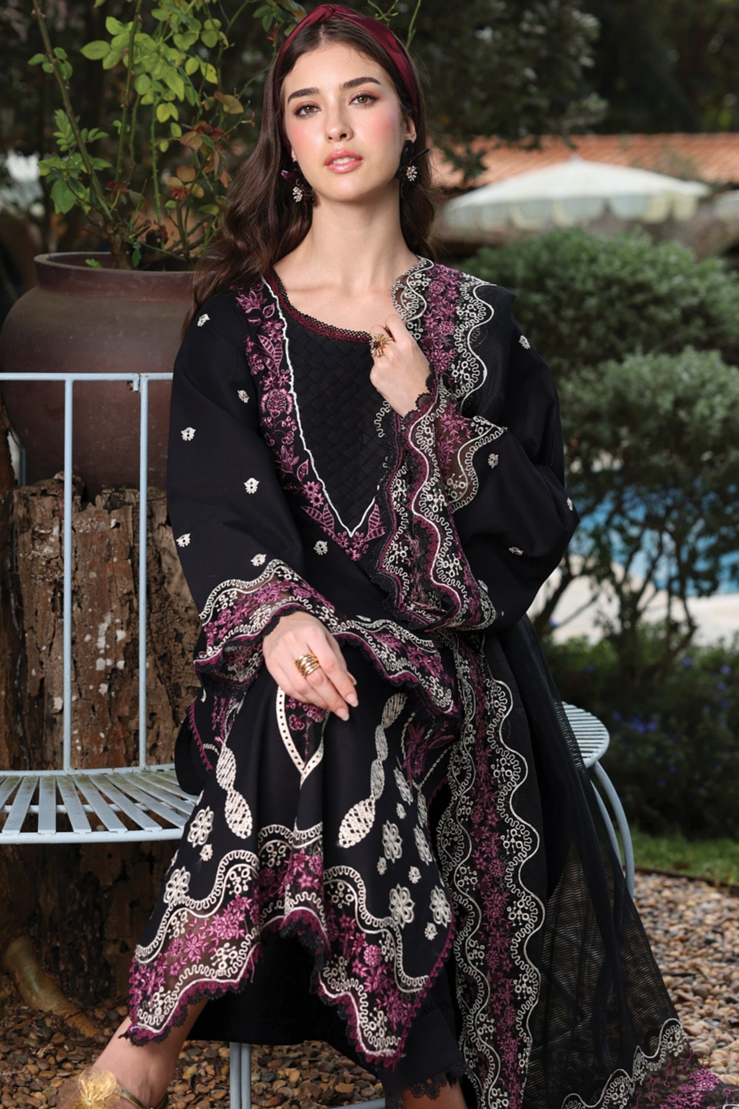 [ SUIT F ] - RAAYA LUXURY LAWN EMBROIDERED COLLECTION 2026