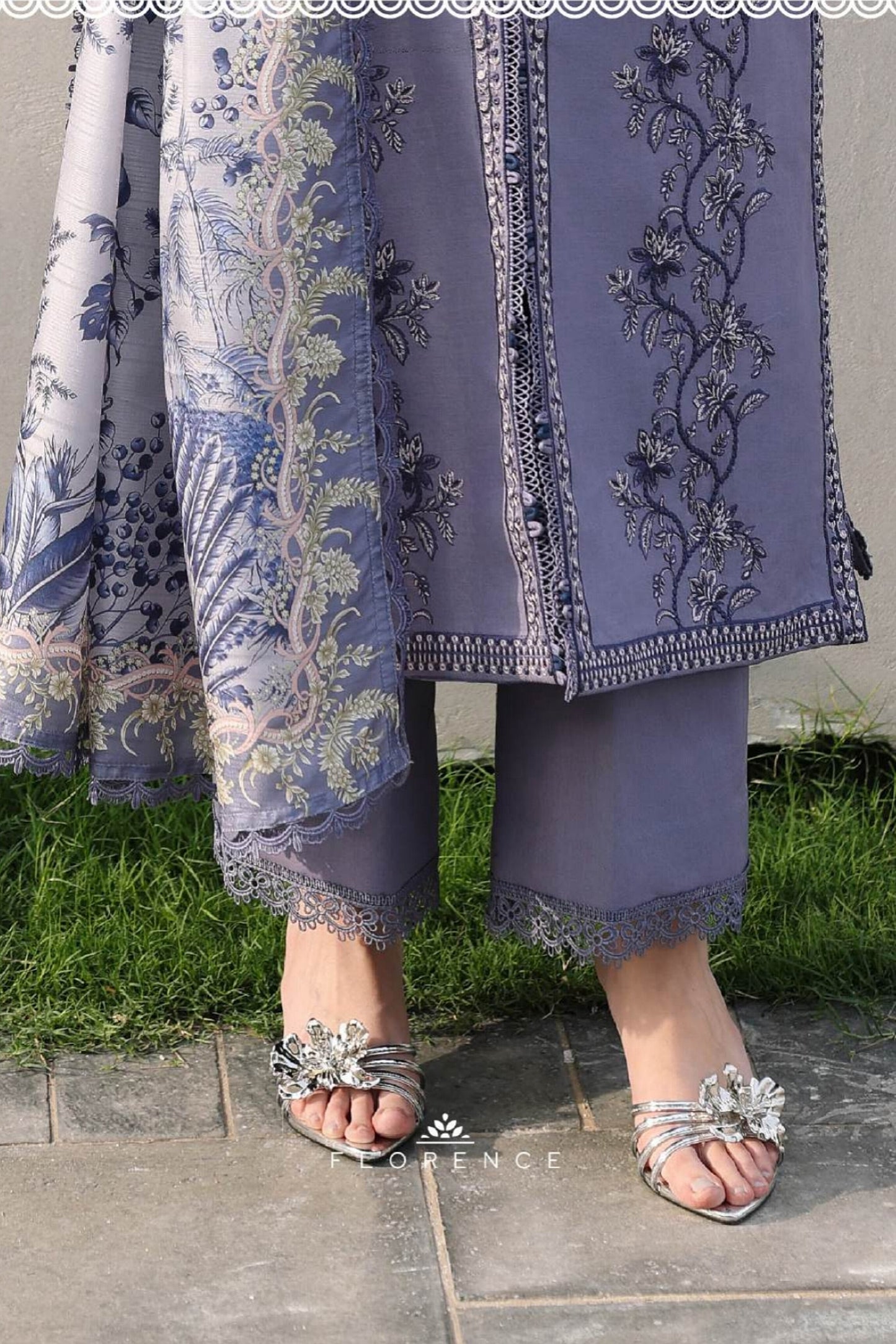 [ SUIT D ] - RANGRASIYA FLORENCE LUXURY FESTIVE LAWN EDIT 2026
