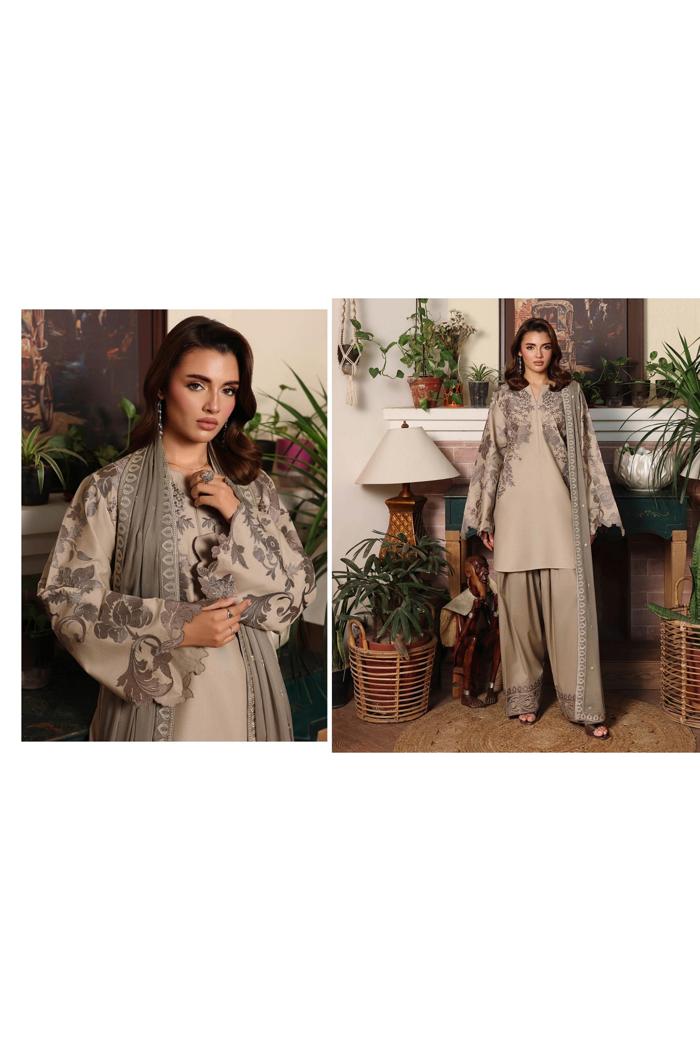 [ SUIT A ] - RAMSHA AFSANAH ROSA ESSENTIAL LAWN EMBROIDERED COLLECTION 2026