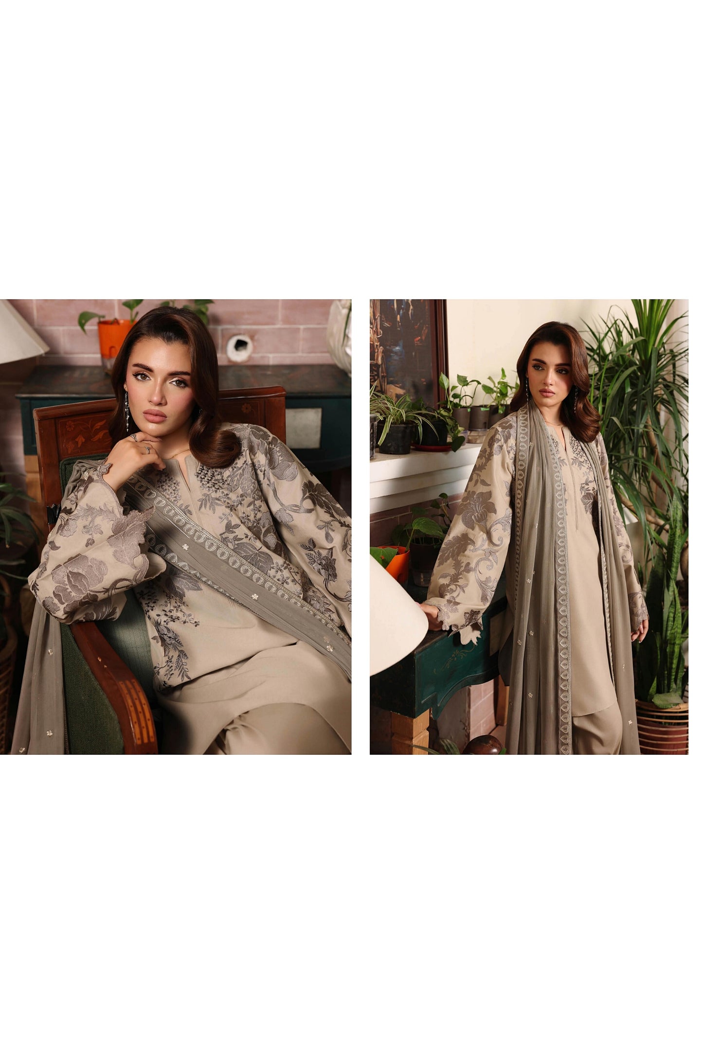 [ SUIT A ] - RAMSHA AFSANAH ROSA ESSENTIAL LAWN EMBROIDERED COLLECTION 2026