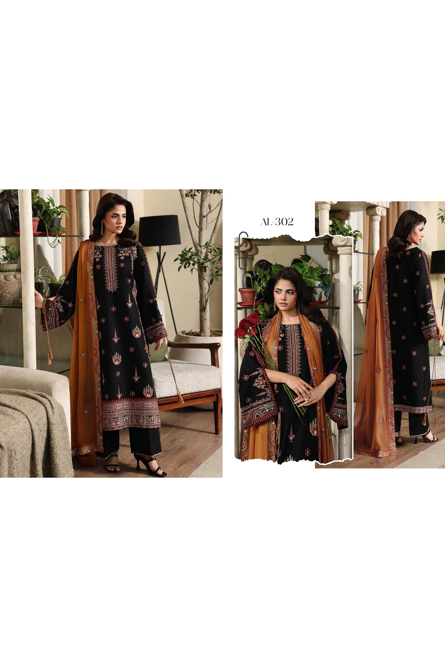 [ SUIT C ] - RAMSHA AFSANAH ROSA ESSENTIAL LAWN EMBROIDERED COLLECTION 2026