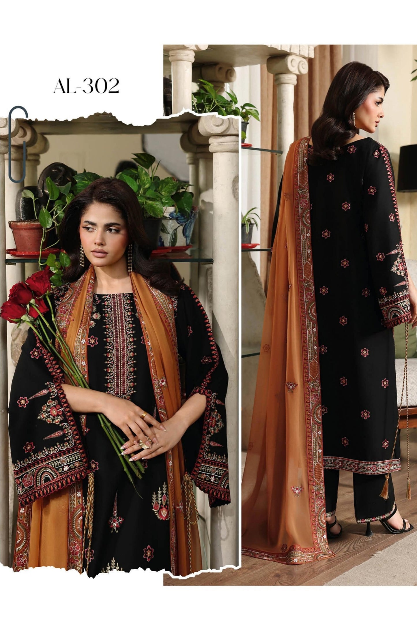 [ SUIT C ] - RAMSHA AFSANAH ROSA ESSENTIAL LAWN EMBROIDERED COLLECTION 2026