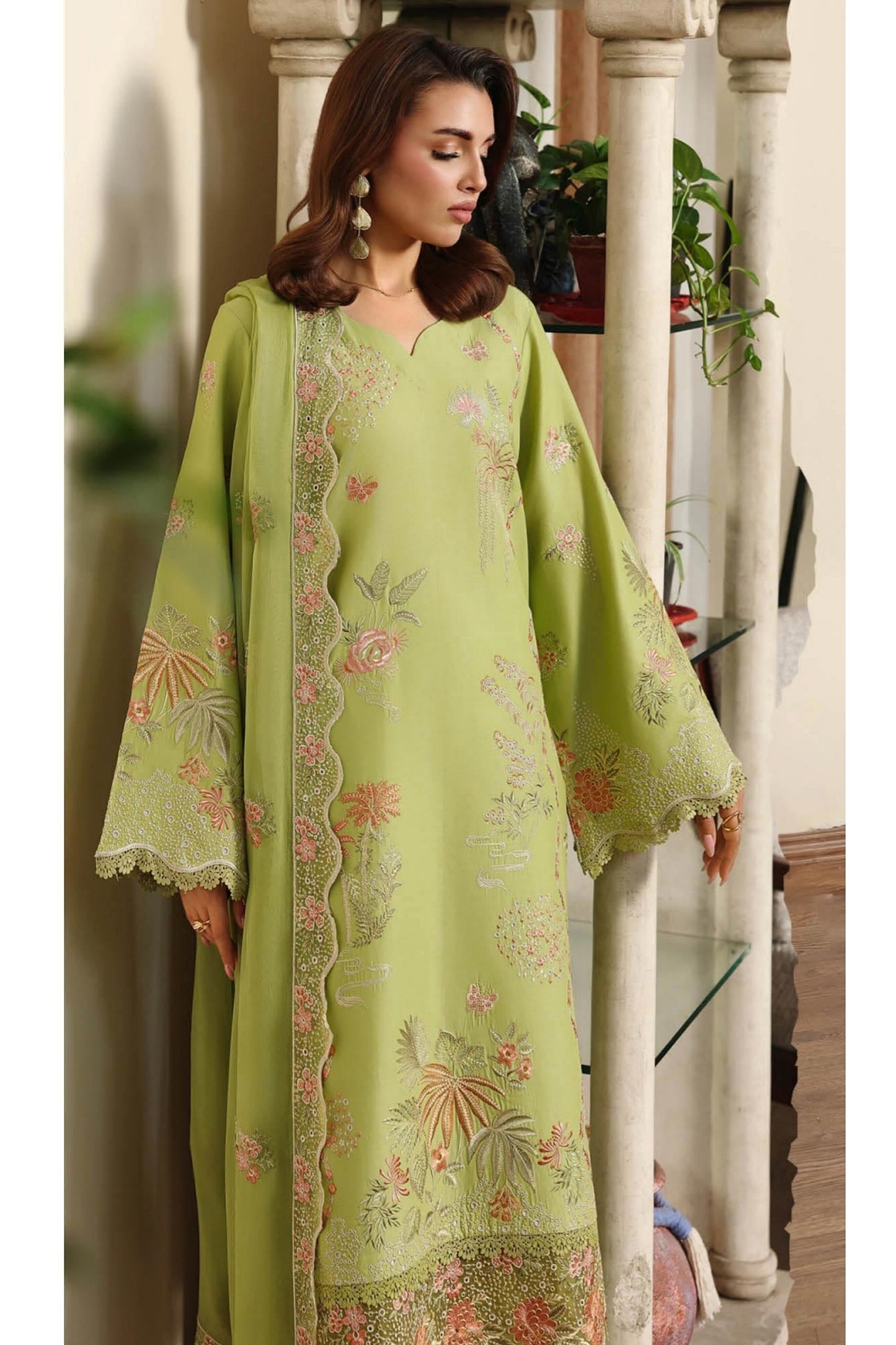 [ SUIT D ] - RAMSHA AFSANAH ROSA ESSENTIAL LAWN EMBROIDERED COLLECTION 2026
