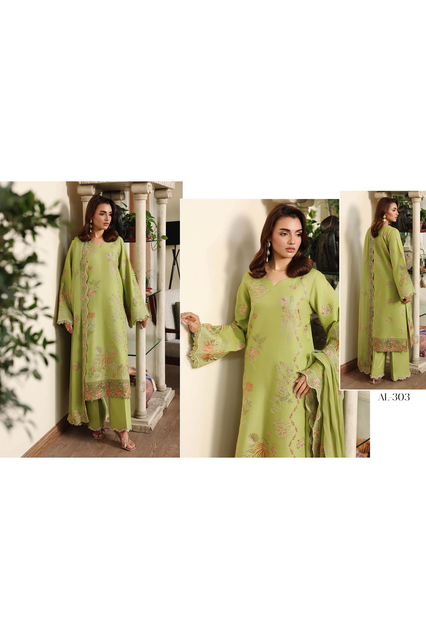 [ SUIT D ] - RAMSHA AFSANAH ROSA ESSENTIAL LAWN EMBROIDERED COLLECTION 2026
