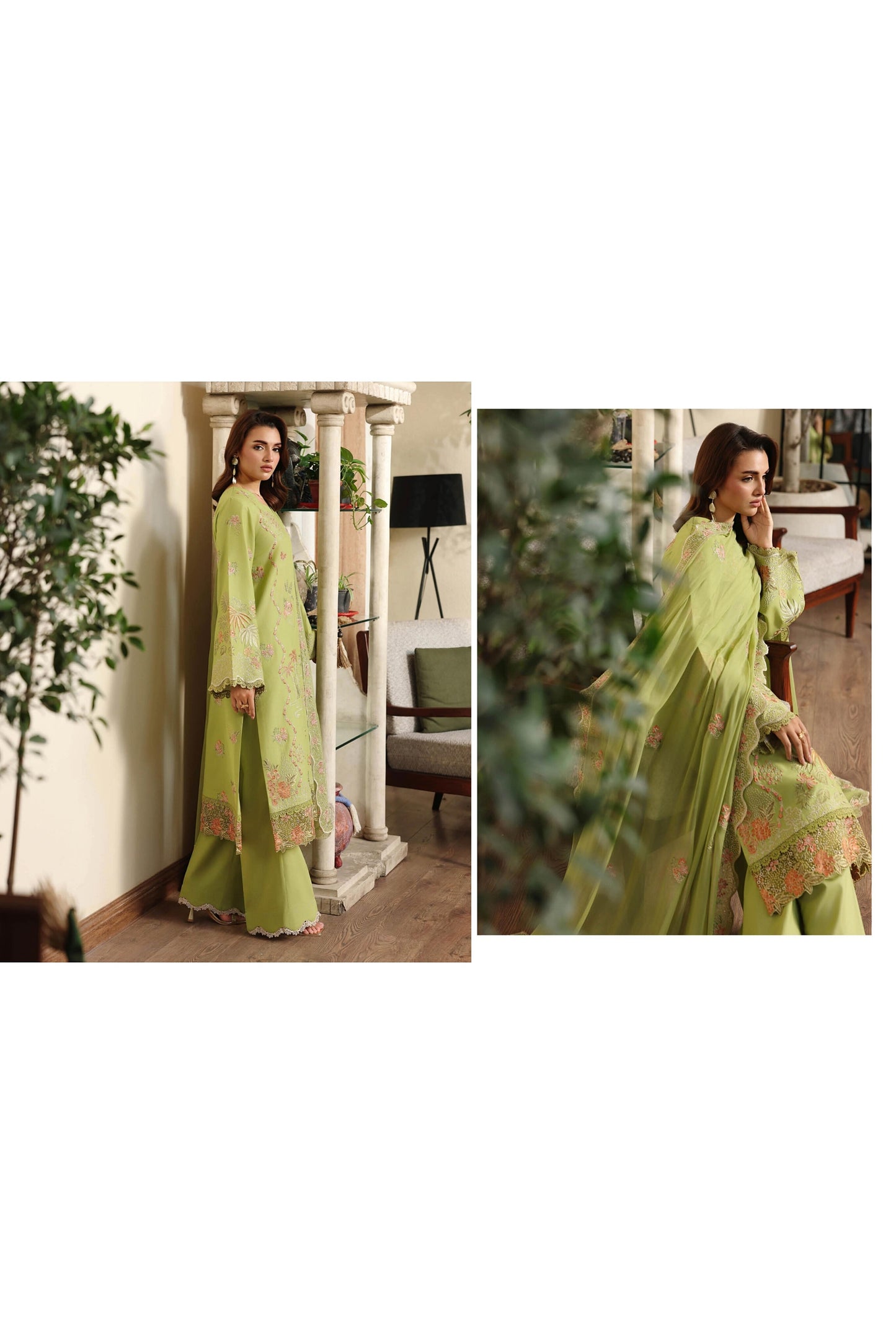 [ SUIT D ] - RAMSHA AFSANAH ROSA ESSENTIAL LAWN EMBROIDERED COLLECTION 2026