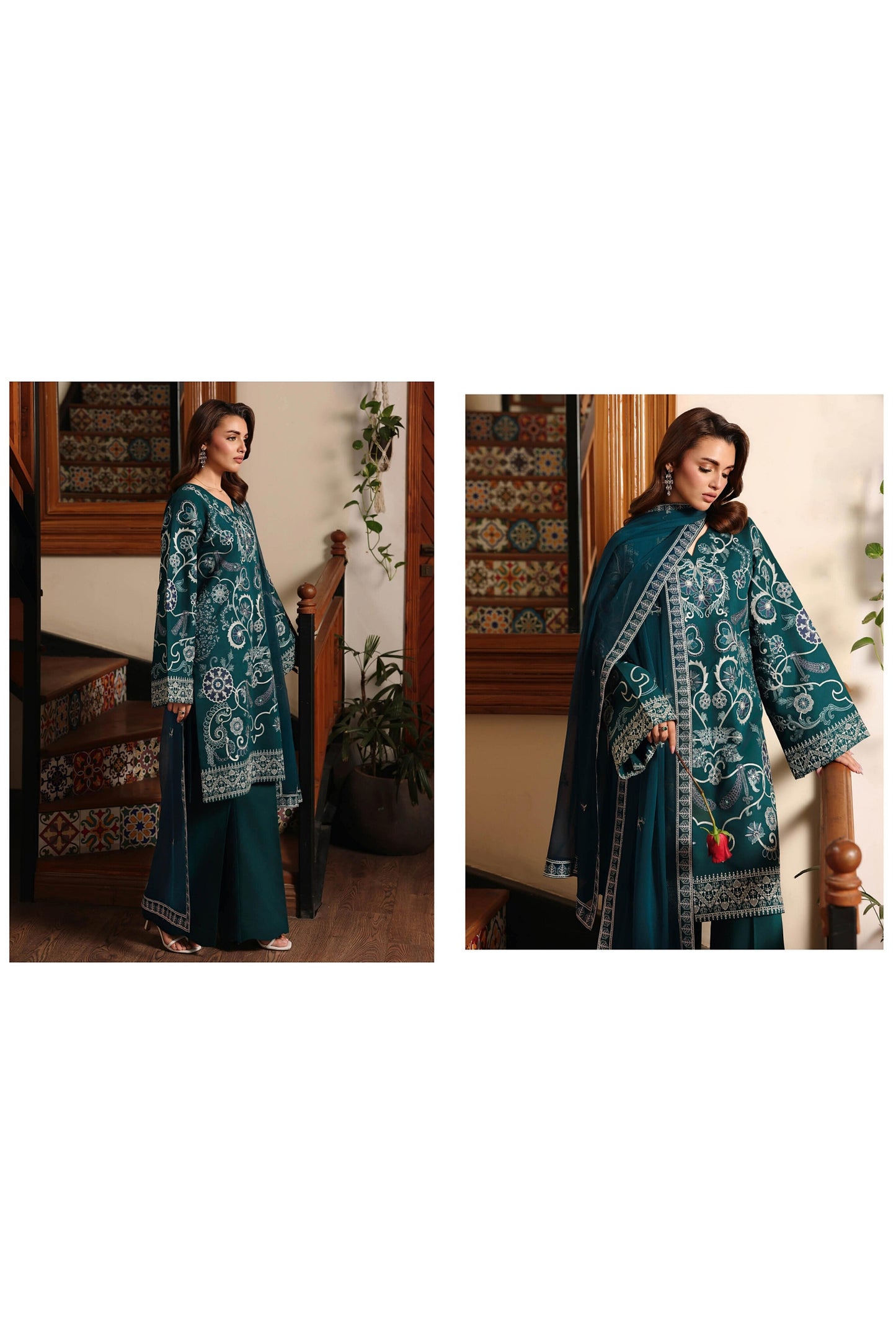 [ SUIT E ] - RAMSHA AFSANAH ROSA ESSENTIAL LAWN EMBROIDERED COLLECTION 2026