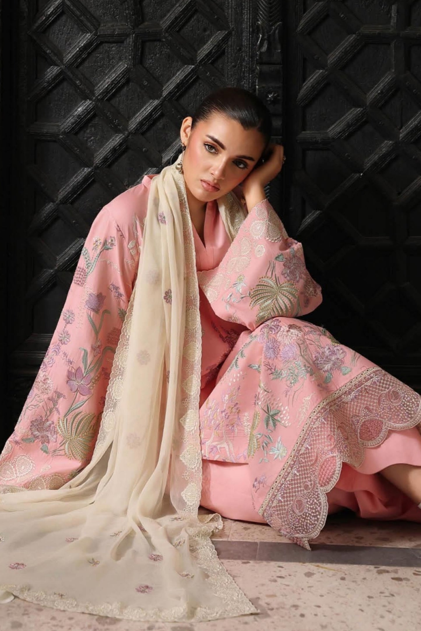 [ SUIT G ] - RAMSHA AFSANAH ROSA ESSENTIAL LAWN EMBROIDERED COLLECTION 2026