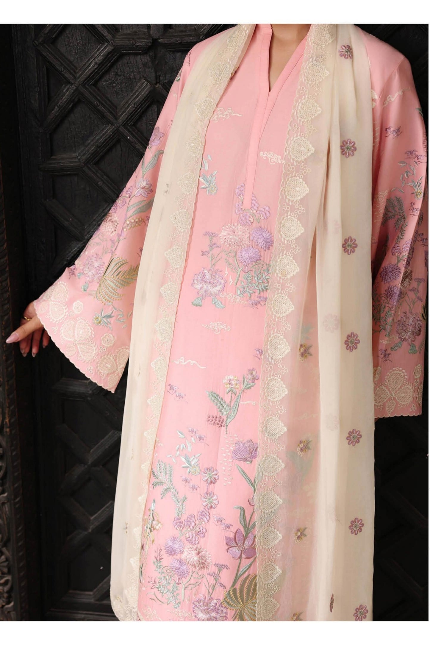 [ SUIT G ] - RAMSHA AFSANAH ROSA ESSENTIAL LAWN EMBROIDERED COLLECTION 2026