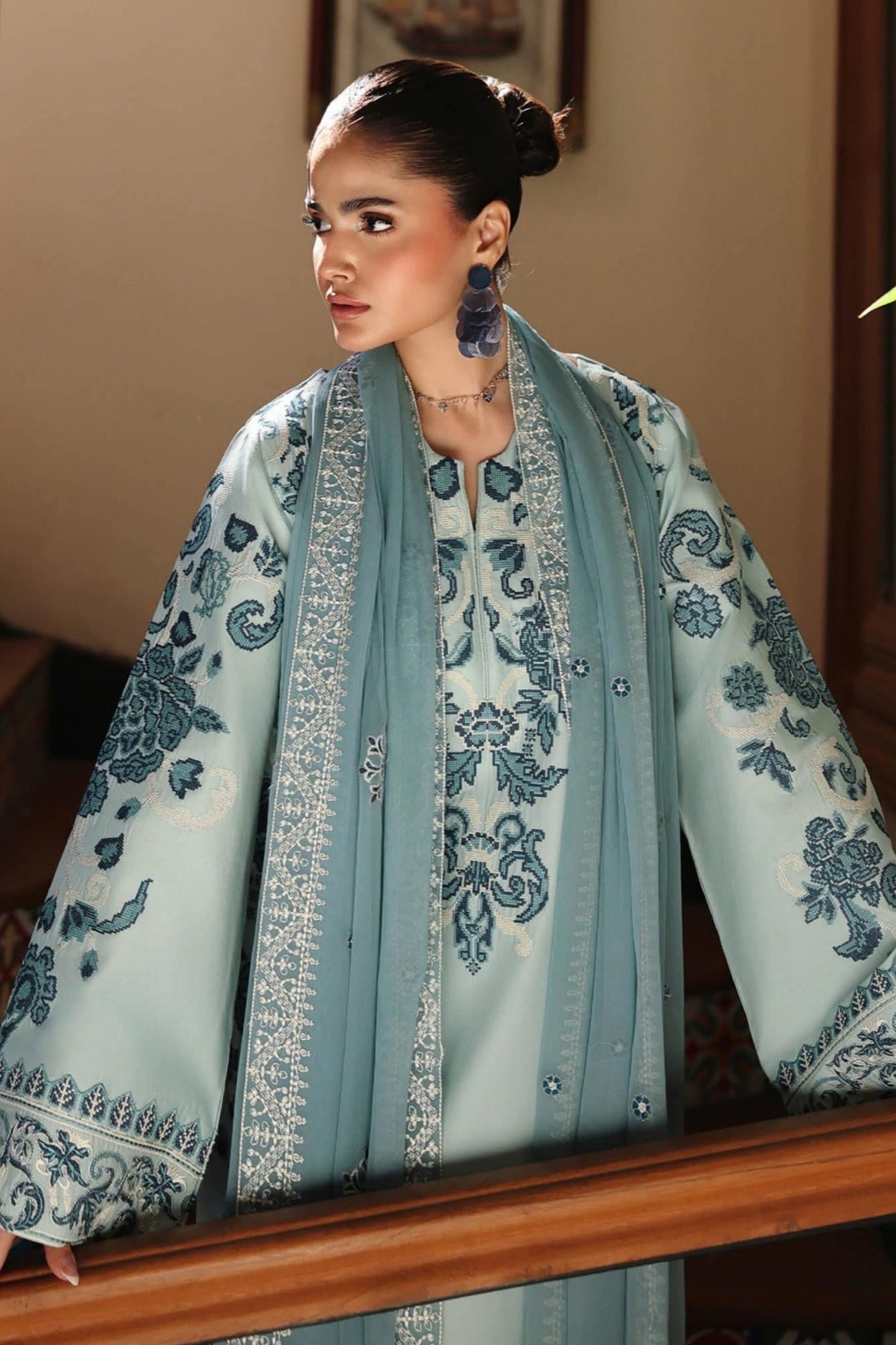 [ SUIT H ] - RAMSHA AFSANAH ROSA ESSENTIAL LAWN EMBROIDERED COLLECTION 2026