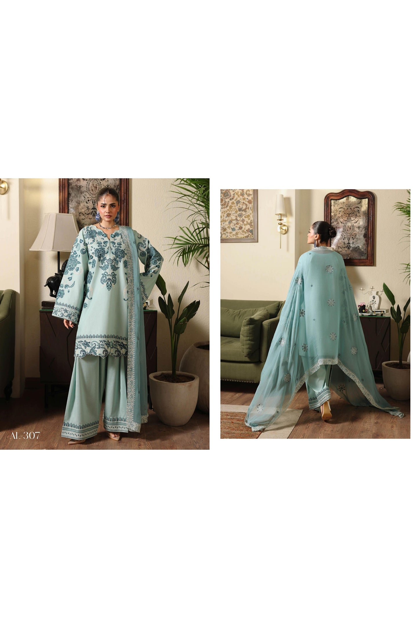[ SUIT H ] - RAMSHA AFSANAH ROSA ESSENTIAL LAWN EMBROIDERED COLLECTION 2026