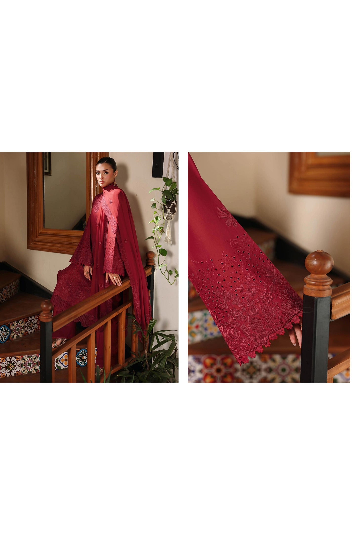 [ SUIT J ] - RAMSHA AFSANAH ROSA ESSENTIAL LAWN EMBROIDERED COLLECTION 2026