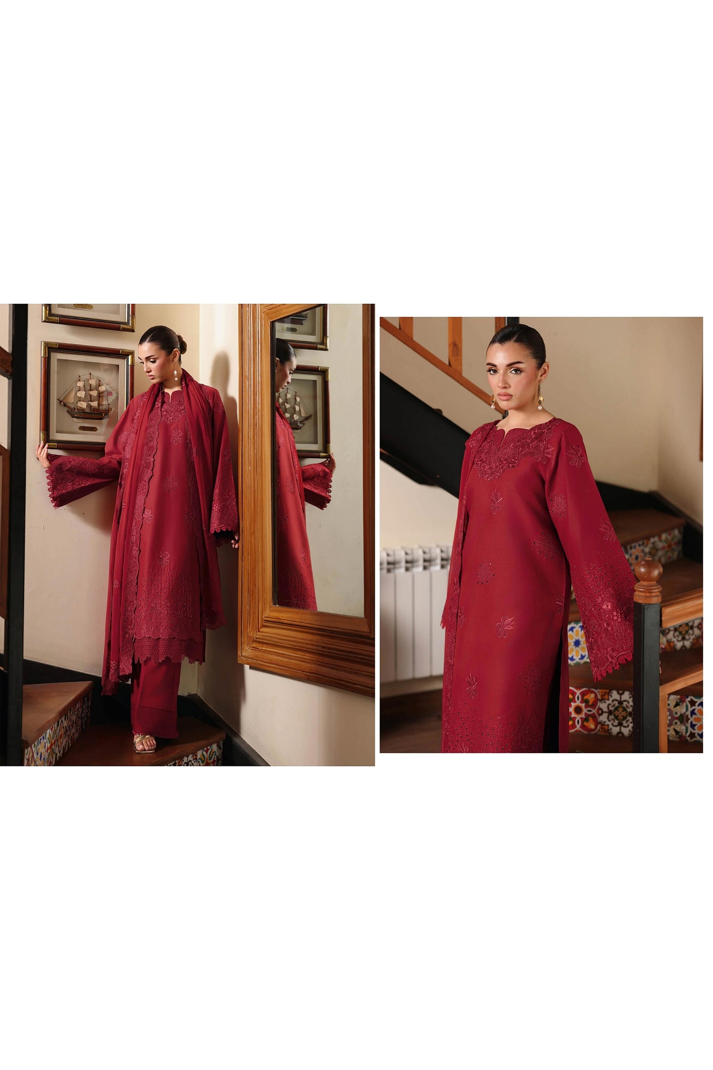[ SUIT J ] - RAMSHA AFSANAH ROSA ESSENTIAL LAWN EMBROIDERED COLLECTION 2026