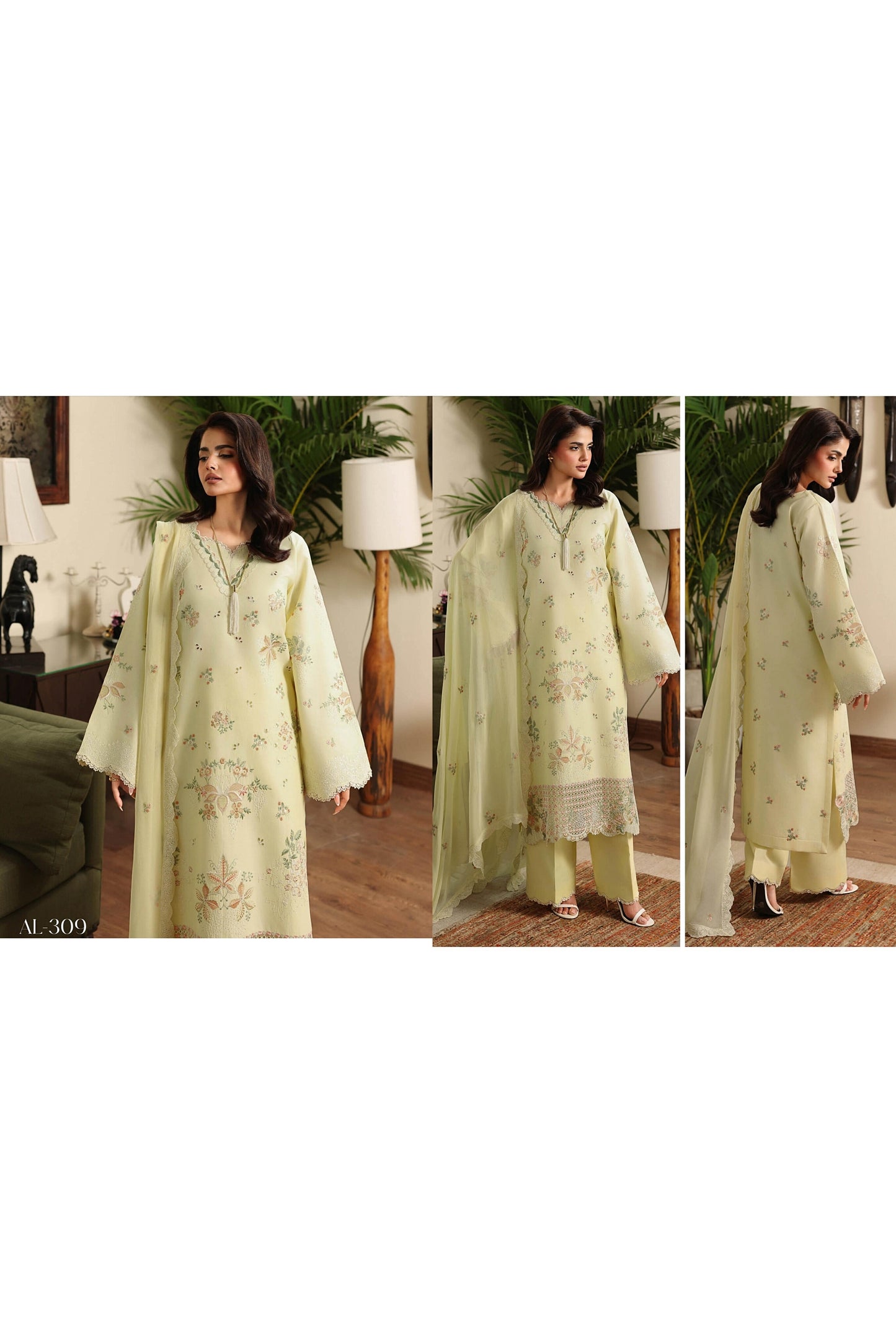 [ SUIT B ] - RAMSHA AFSANAH ROSA ESSENTIAL LAWN EMBROIDERED COLLECTION 2026