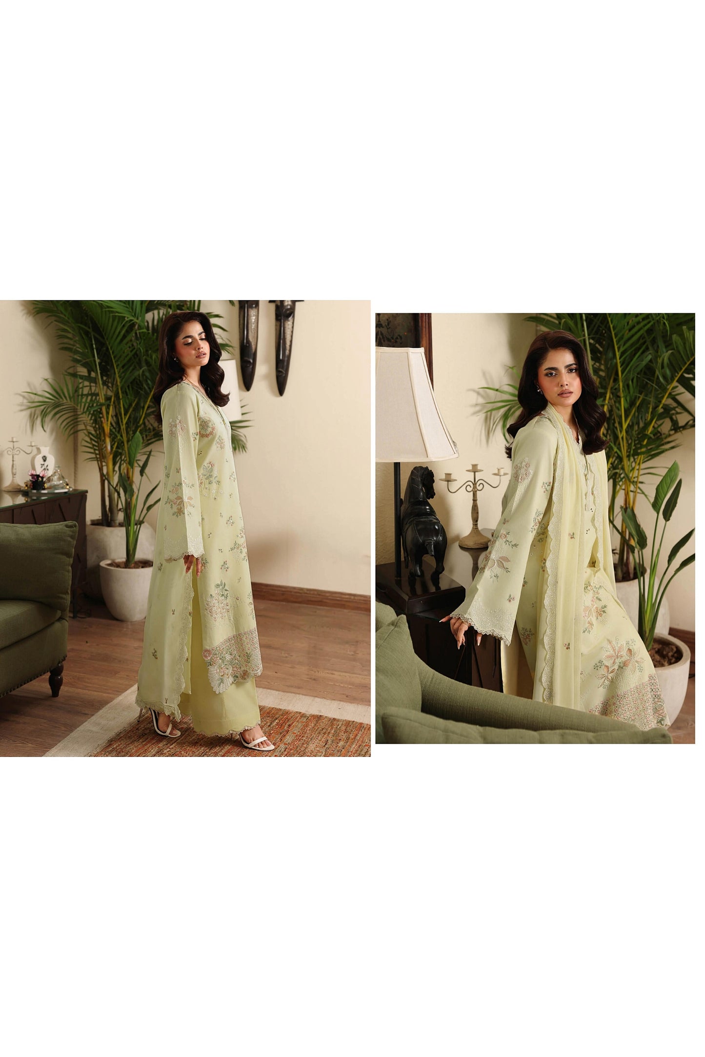 [ SUIT B ] - RAMSHA AFSANAH ROSA ESSENTIAL LAWN EMBROIDERED COLLECTION 2026