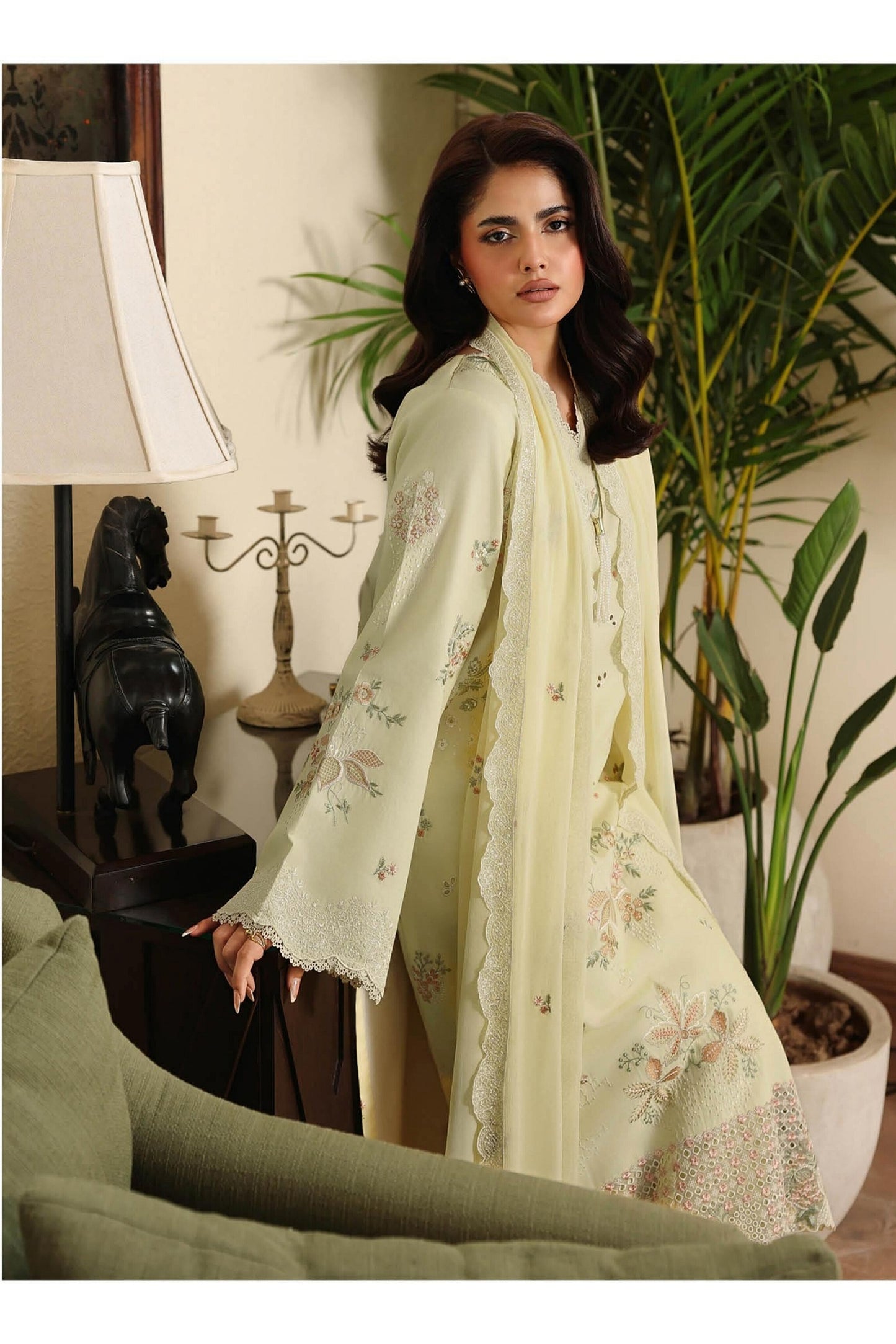 [ SUIT B ] - RAMSHA AFSANAH ROSA ESSENTIAL LAWN EMBROIDERED COLLECTION 2026