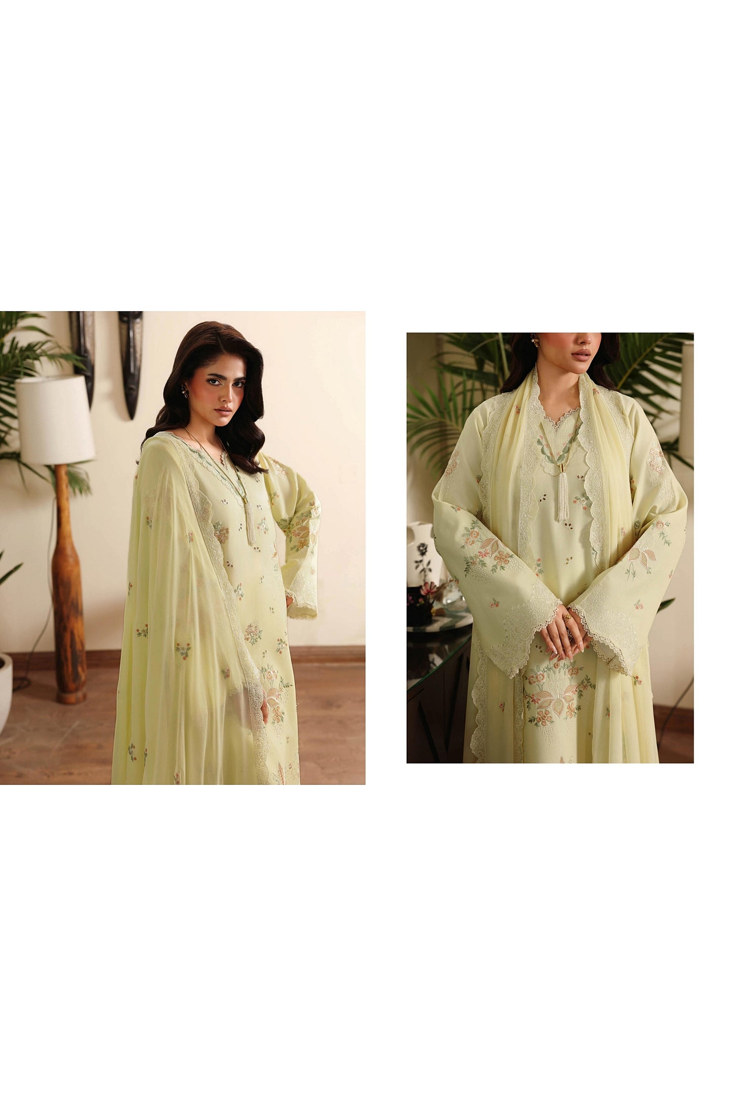 [ SUIT B ] - RAMSHA AFSANAH ROSA ESSENTIAL LAWN EMBROIDERED COLLECTION 2026
