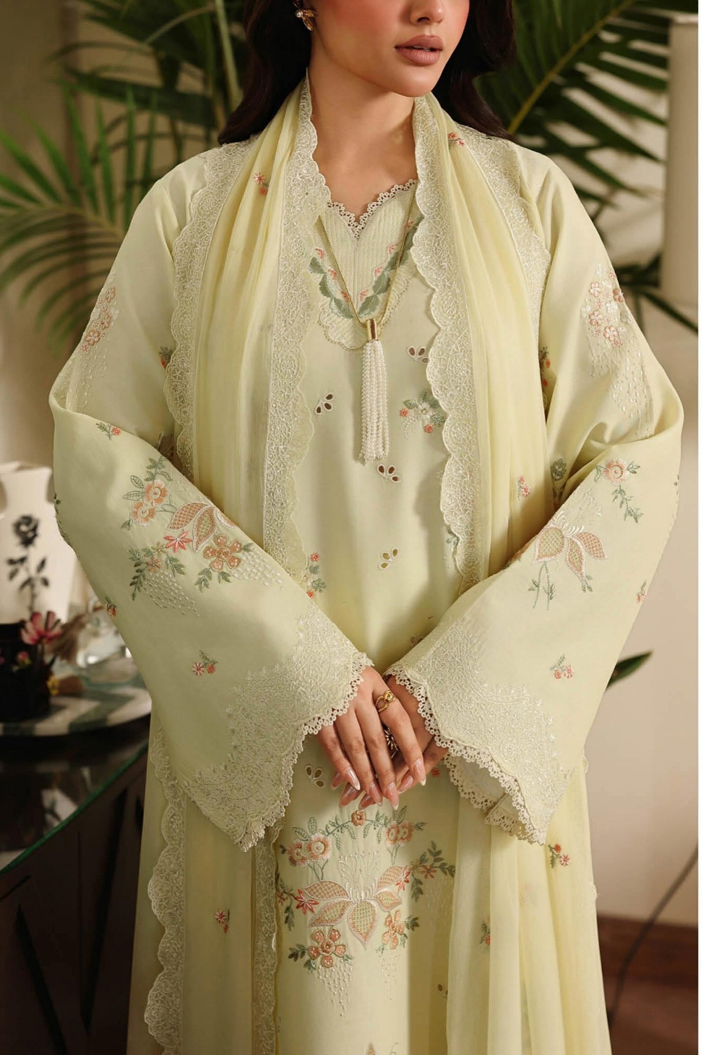 [ SUIT B ] - RAMSHA AFSANAH ROSA ESSENTIAL LAWN EMBROIDERED COLLECTION 2026