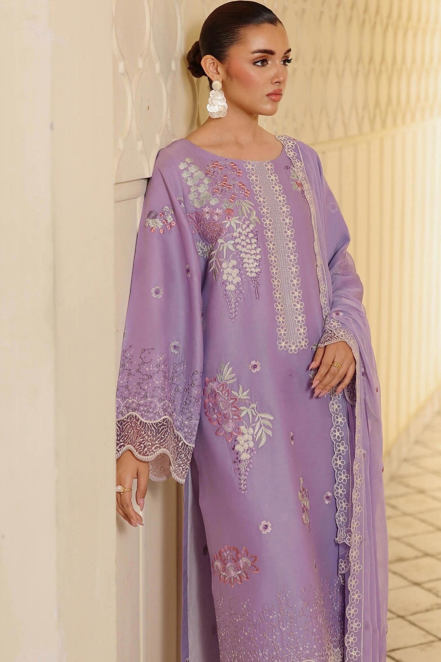 [ SUIT I ] - RAMSHA AFSANAH ROSA ESSENTIAL LAWN EMBROIDERED COLLECTION 2026