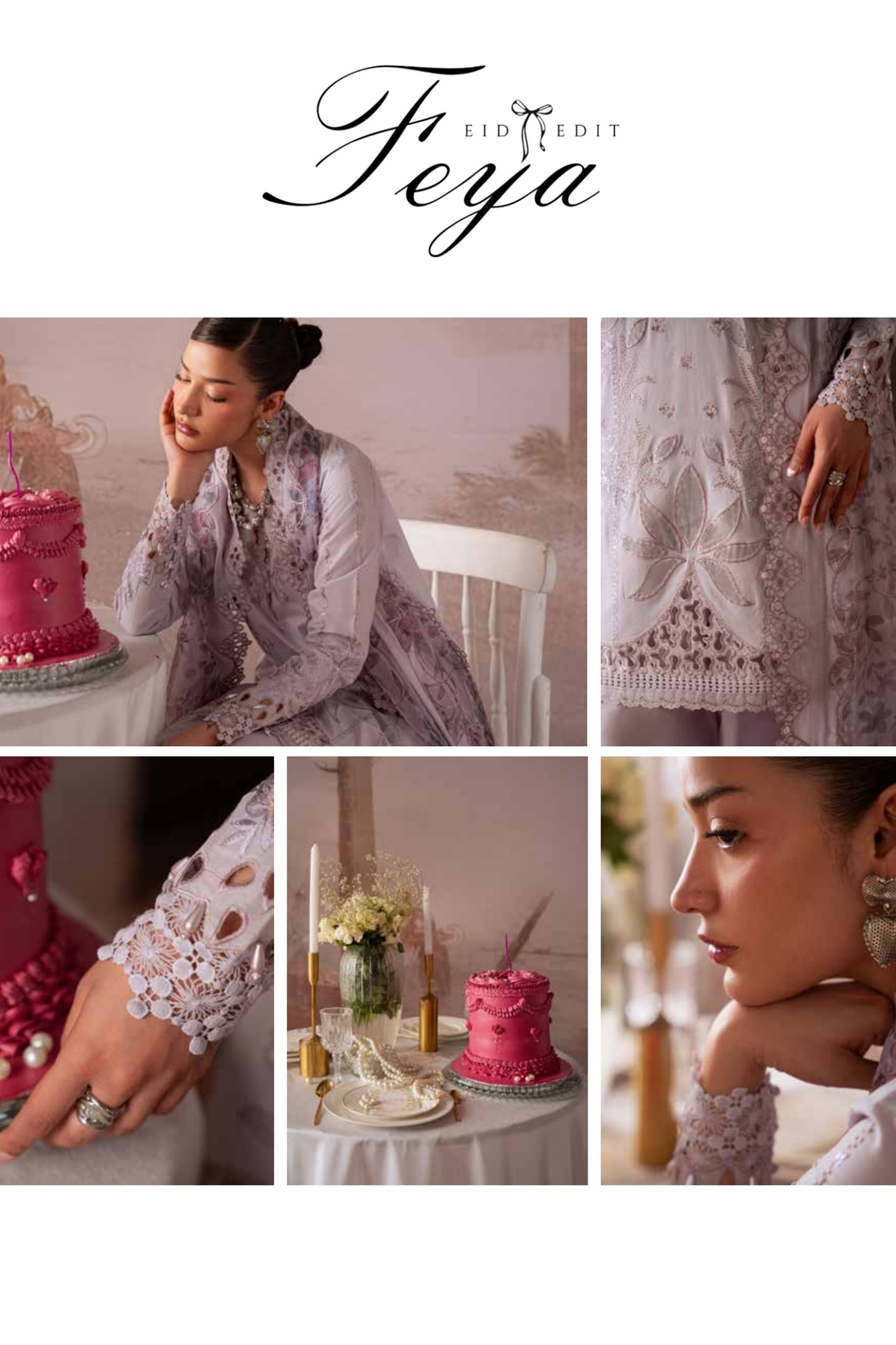 [ SUIT F ] - NUREH FEYA EMBROIDERED LAWN WITH EMBROIDERED CHIFFON DUPATTA COLLECTION 2026