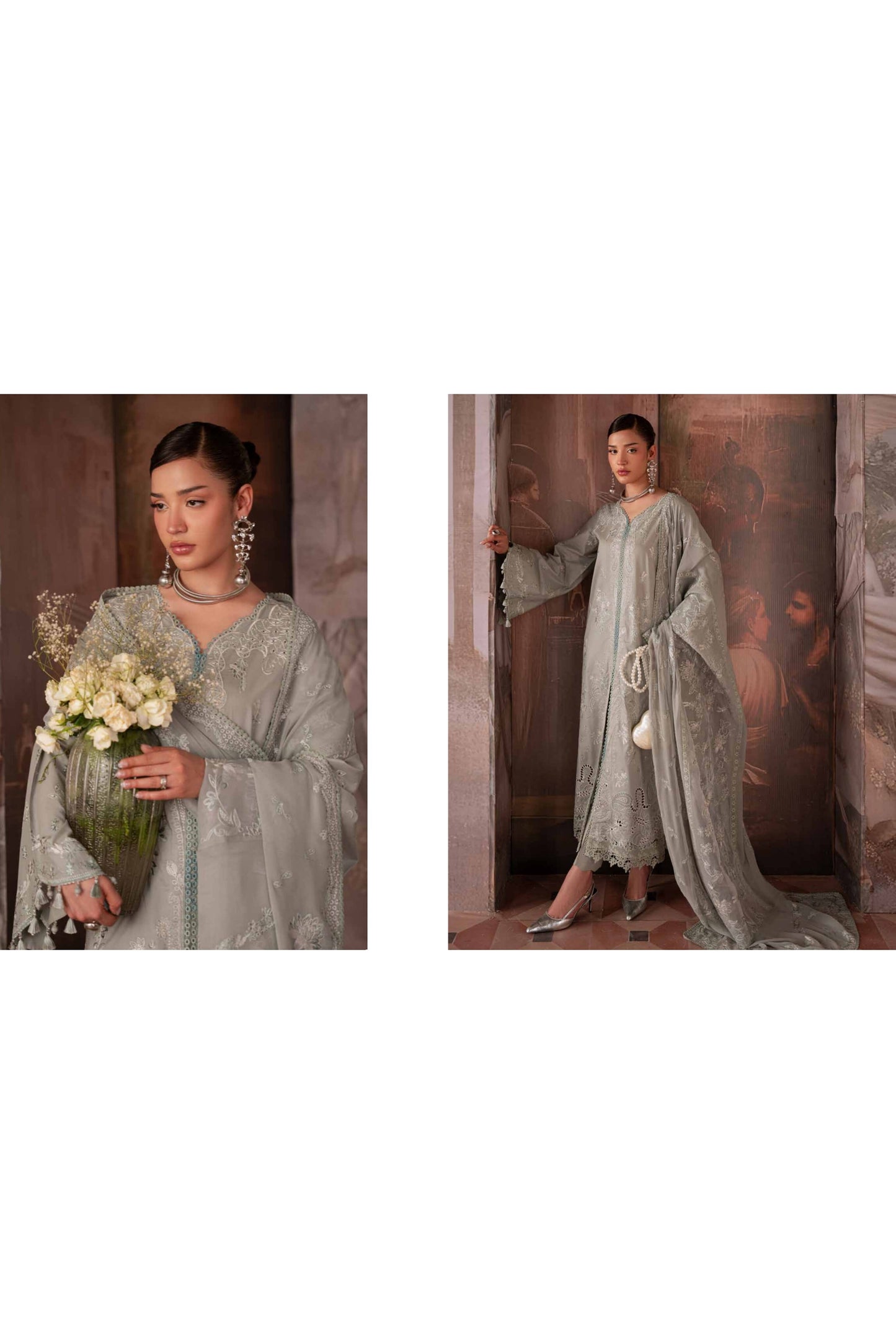 [ SUIT E ] - NUREH FEYA EMBROIDERED LAWN WITH EMBROIDERED CHIFFON DUPATTA COLLECTION 2026