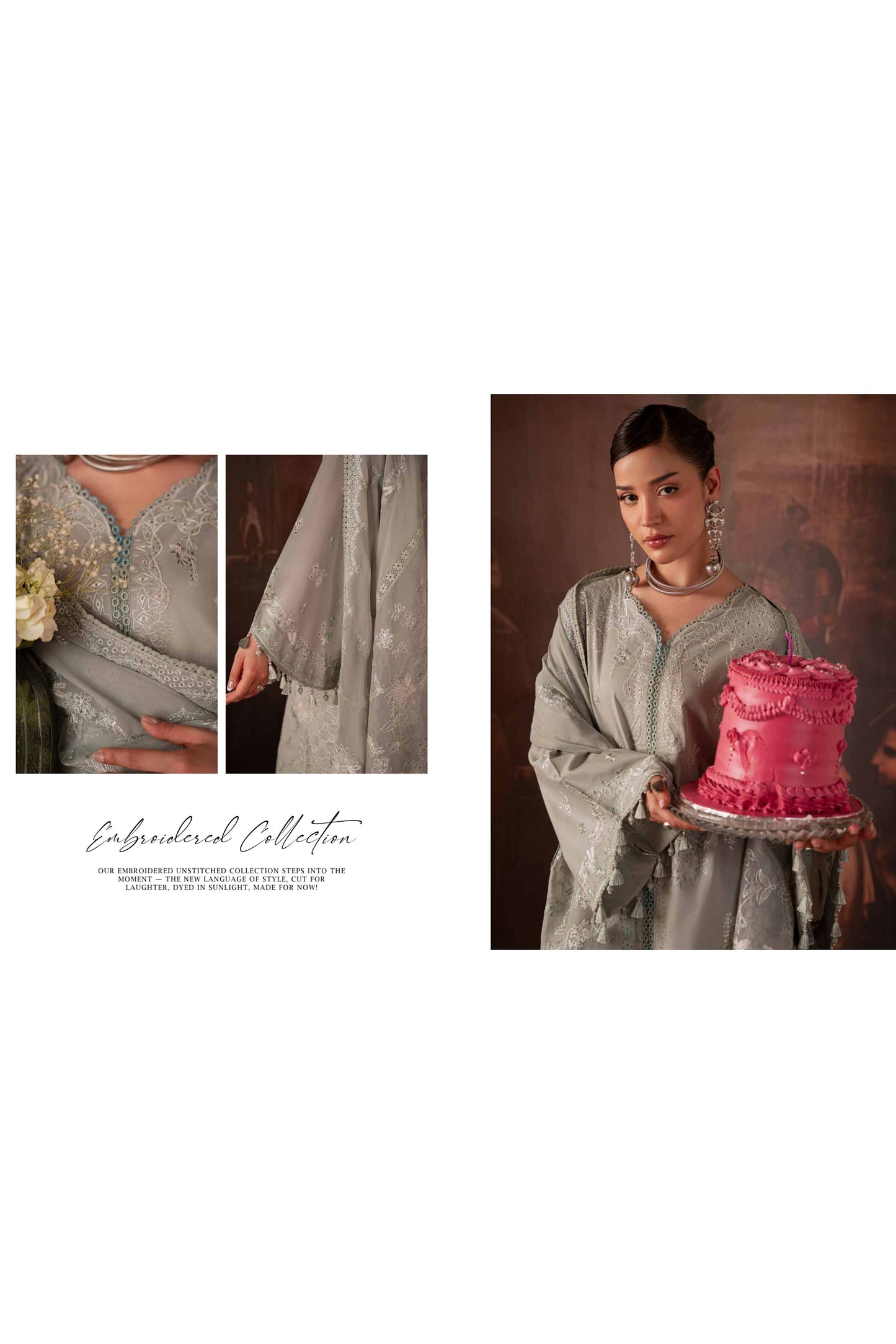 [ SUIT E ] - NUREH FEYA EMBROIDERED LAWN WITH EMBROIDERED CHIFFON DUPATTA COLLECTION 2026