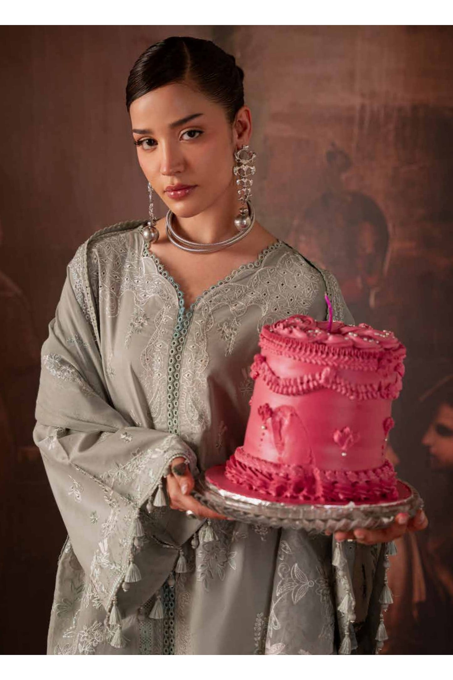 [ SUIT E ] - NUREH FEYA EMBROIDERED LAWN WITH EMBROIDERED CHIFFON DUPATTA COLLECTION 2026