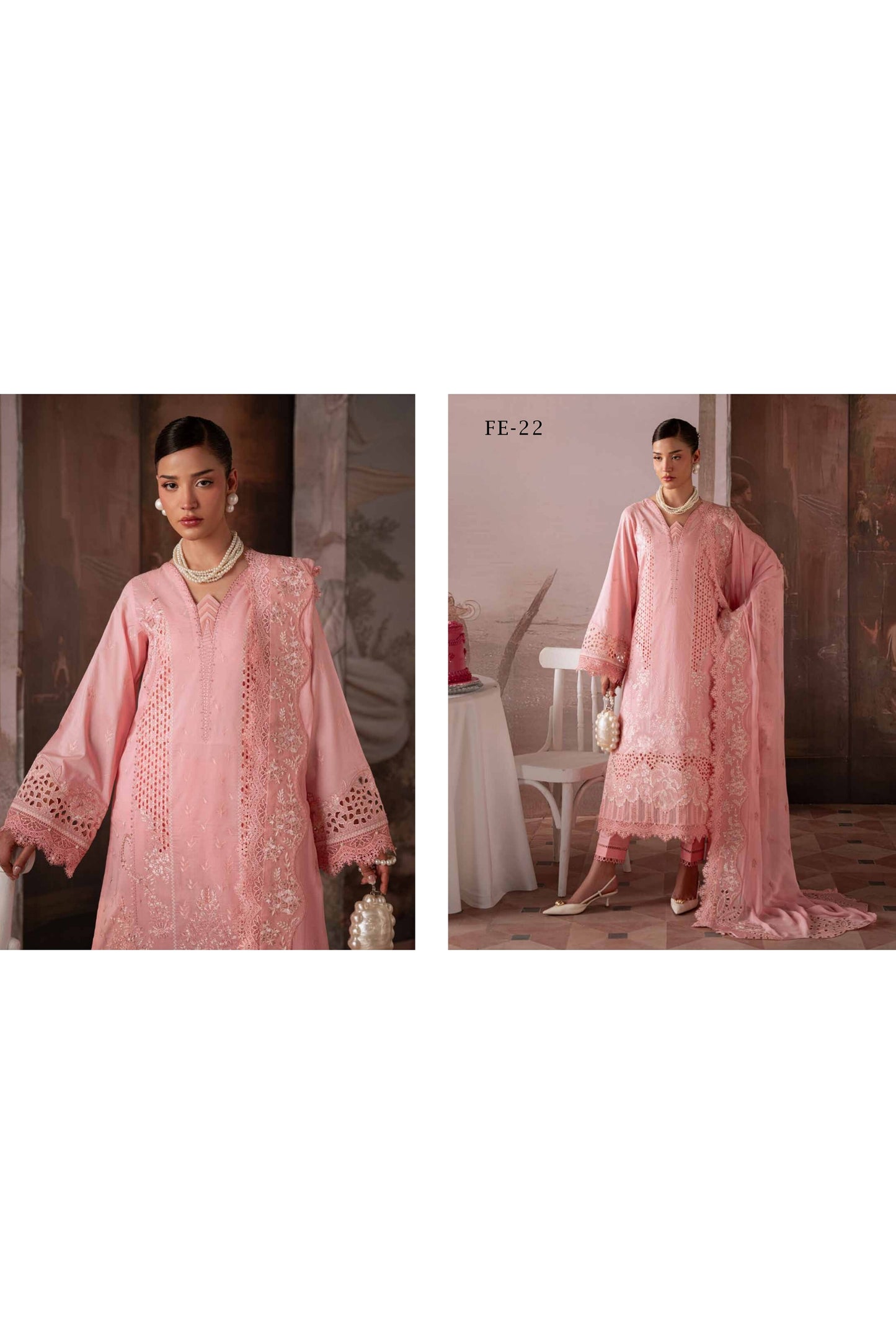 [ SUIT D ] - NUREH FEYA EMBROIDERED LAWN WITH EMBROIDERED CHIFFON DUPATTA COLLECTION 2026