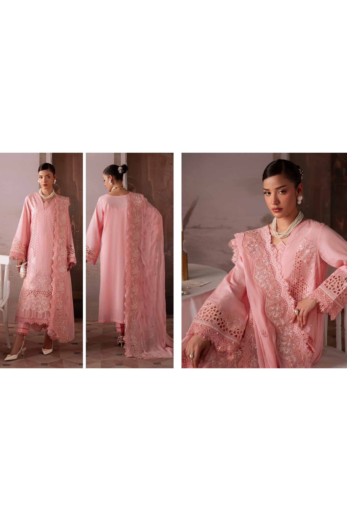 [ SUIT D ] - NUREH FEYA EMBROIDERED LAWN WITH EMBROIDERED CHIFFON DUPATTA COLLECTION 2026
