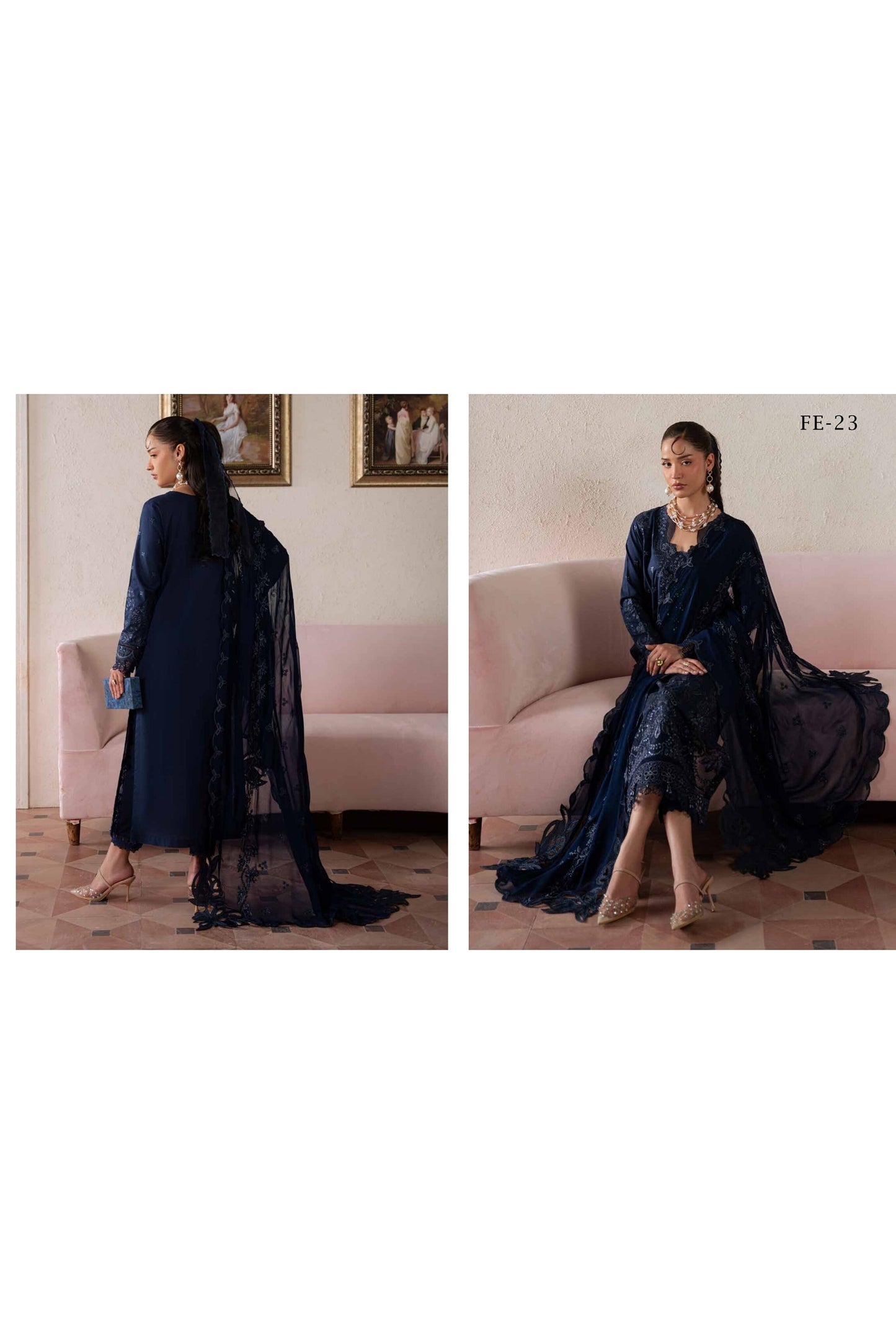 [ SUIT C ] - NUREH FEYA EMBROIDERED LAWN WITH EMBROIDERED CHIFFON DUPATTA COLLECTION 2026