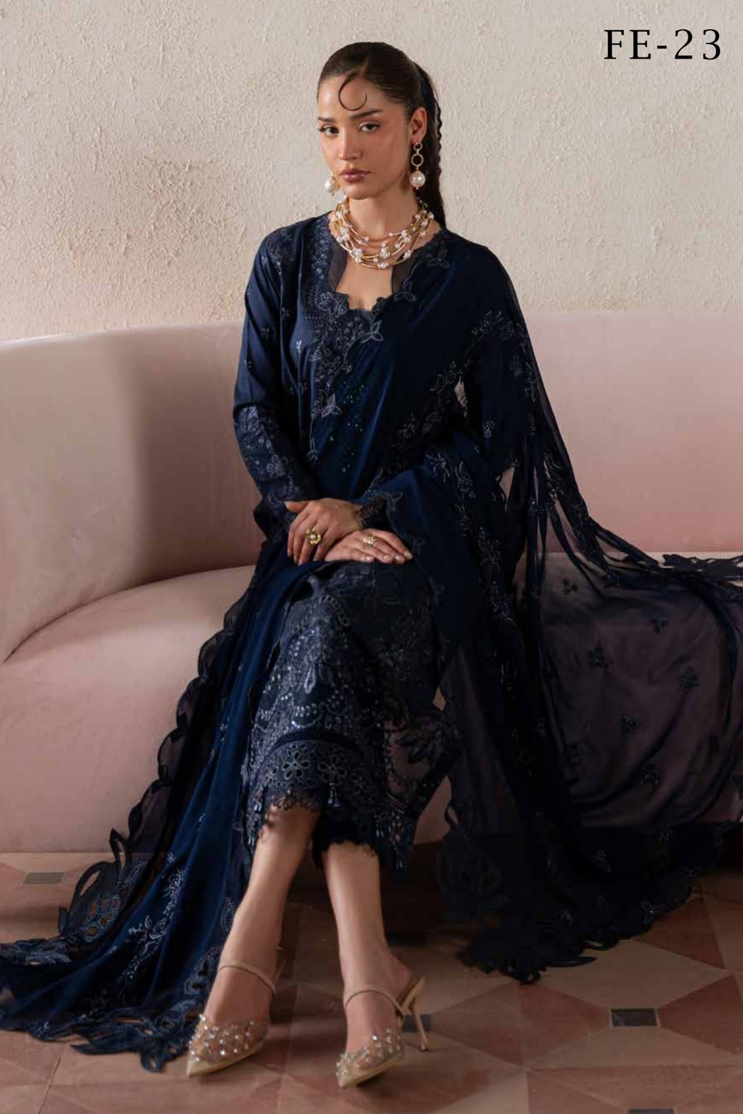 [ SUIT C ] - NUREH FEYA EMBROIDERED LAWN WITH EMBROIDERED CHIFFON DUPATTA COLLECTION 2026