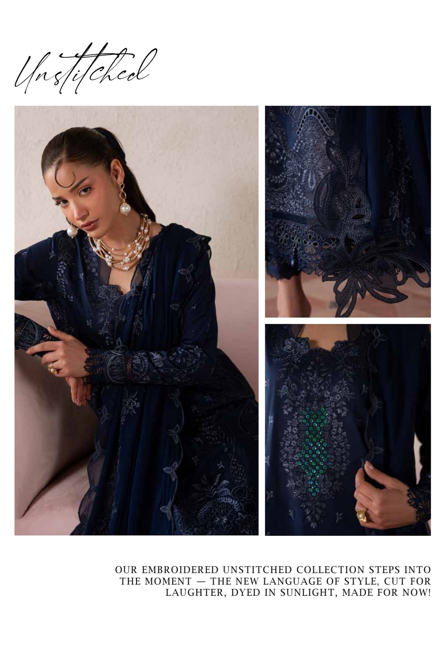 [ SUIT C ] - NUREH FEYA EMBROIDERED LAWN WITH EMBROIDERED CHIFFON DUPATTA COLLECTION 2026