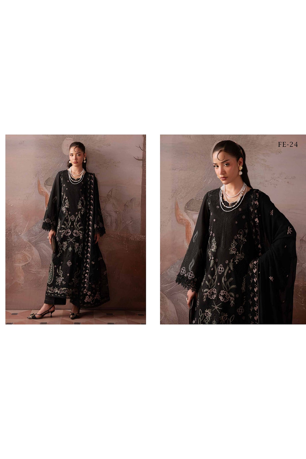 [ SUIT B ] - NUREH FEYA EMBROIDERED LAWN WITH EMBROIDERED CHIFFON DUPATTA COLLECTION 2026