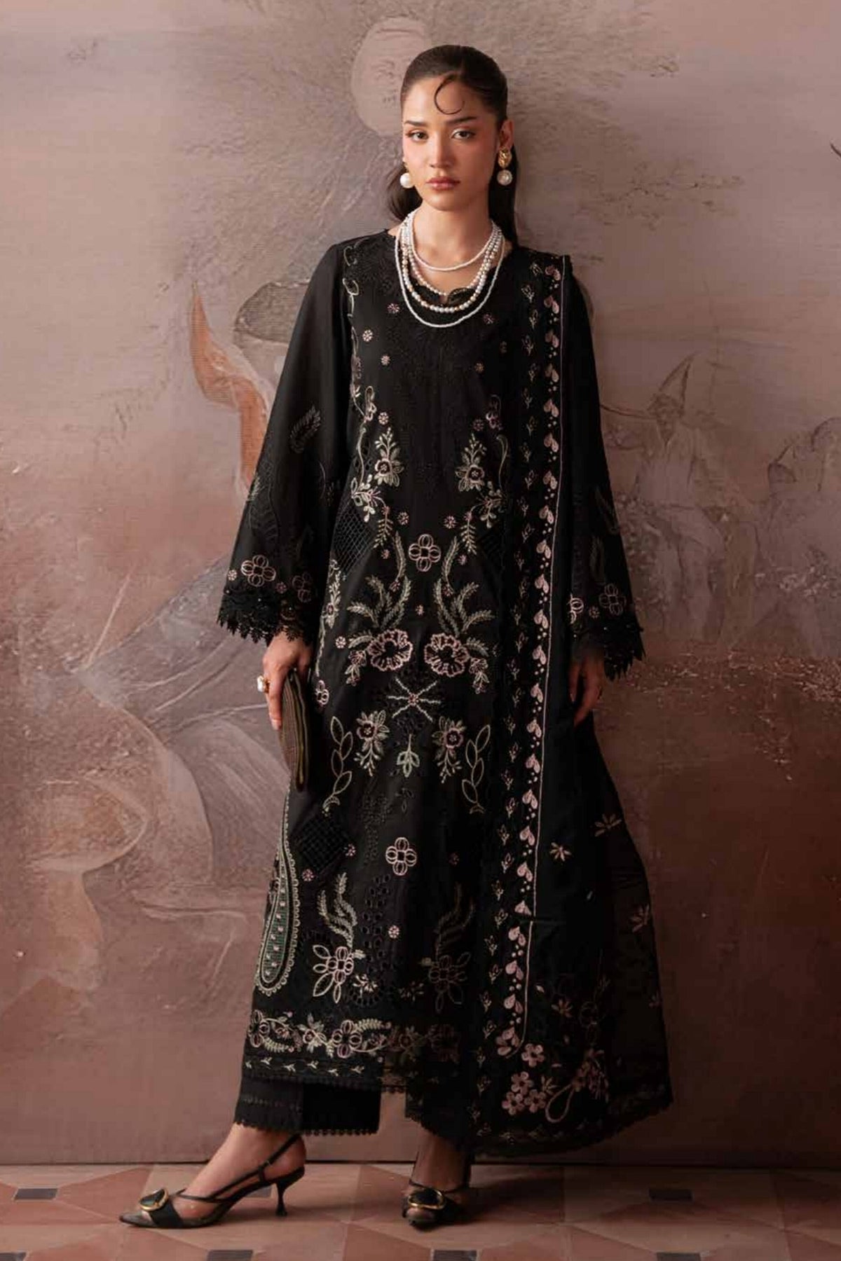 [ SUIT B ] - NUREH FEYA EMBROIDERED LAWN WITH EMBROIDERED CHIFFON DUPATTA COLLECTION 2026