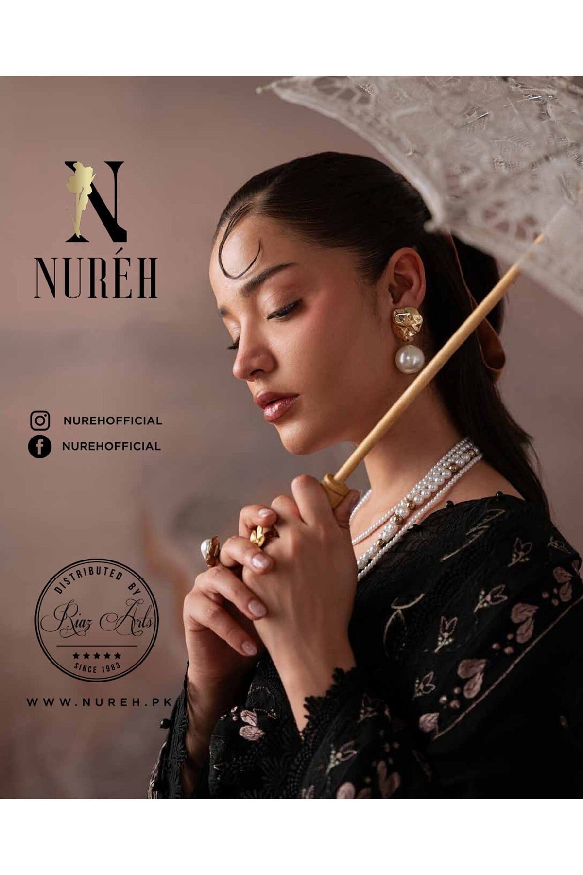 [ SUIT B ] - NUREH FEYA EMBROIDERED LAWN WITH EMBROIDERED CHIFFON DUPATTA COLLECTION 2026