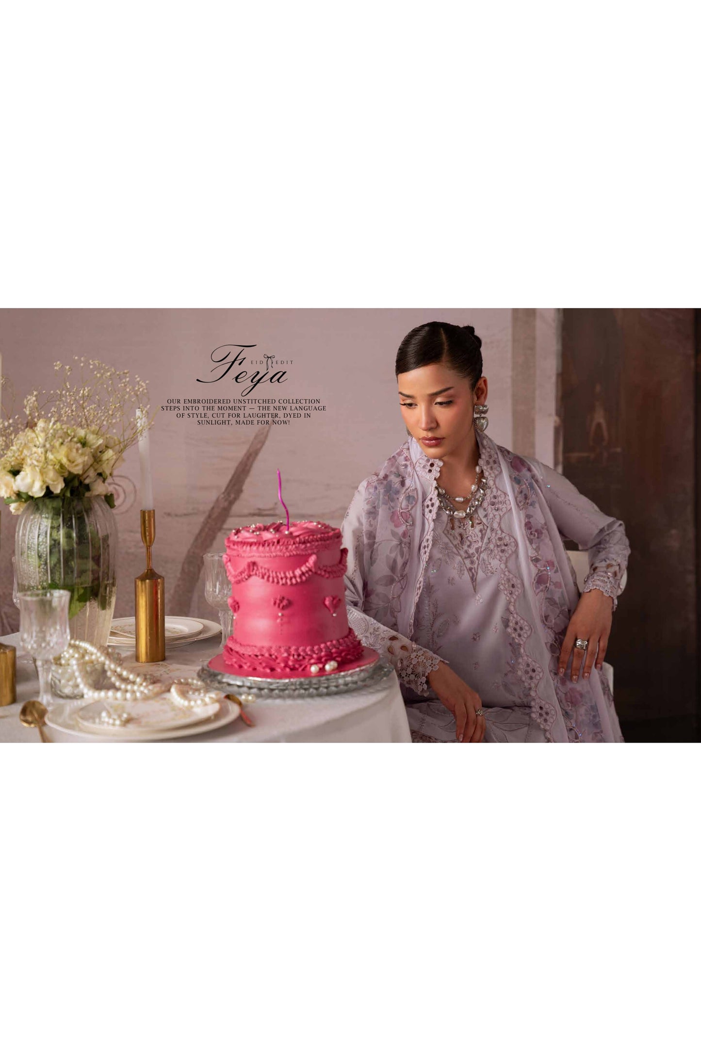 [ SUIT F ] - NUREH FEYA EMBROIDERED LAWN WITH EMBROIDERED CHIFFON DUPATTA COLLECTION 2026