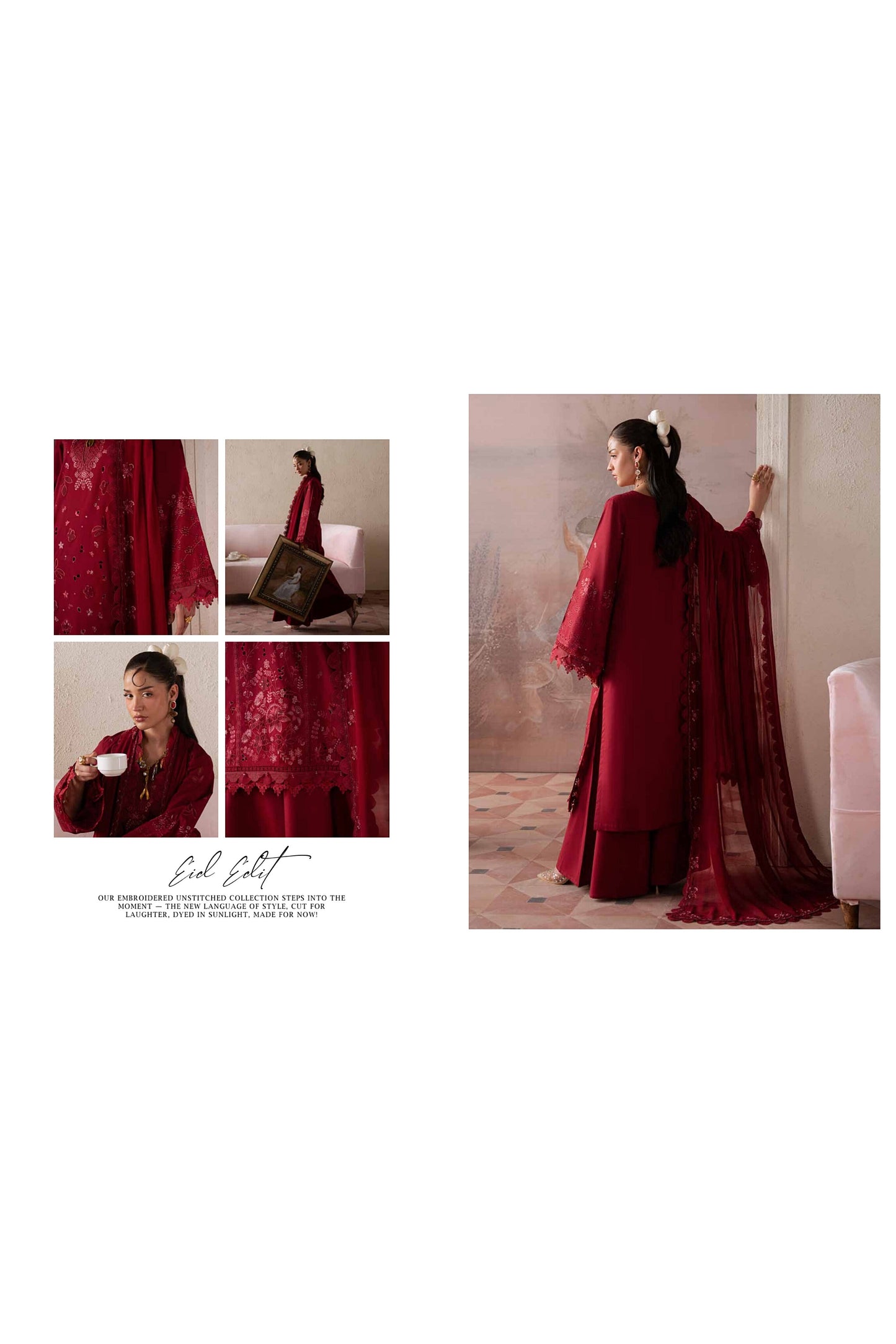 [ SUIT A ] - NUREH FEYA EMBROIDERED LAWN WITH EMBROIDERED CHIFFON DUPATTA COLLECTION 2026